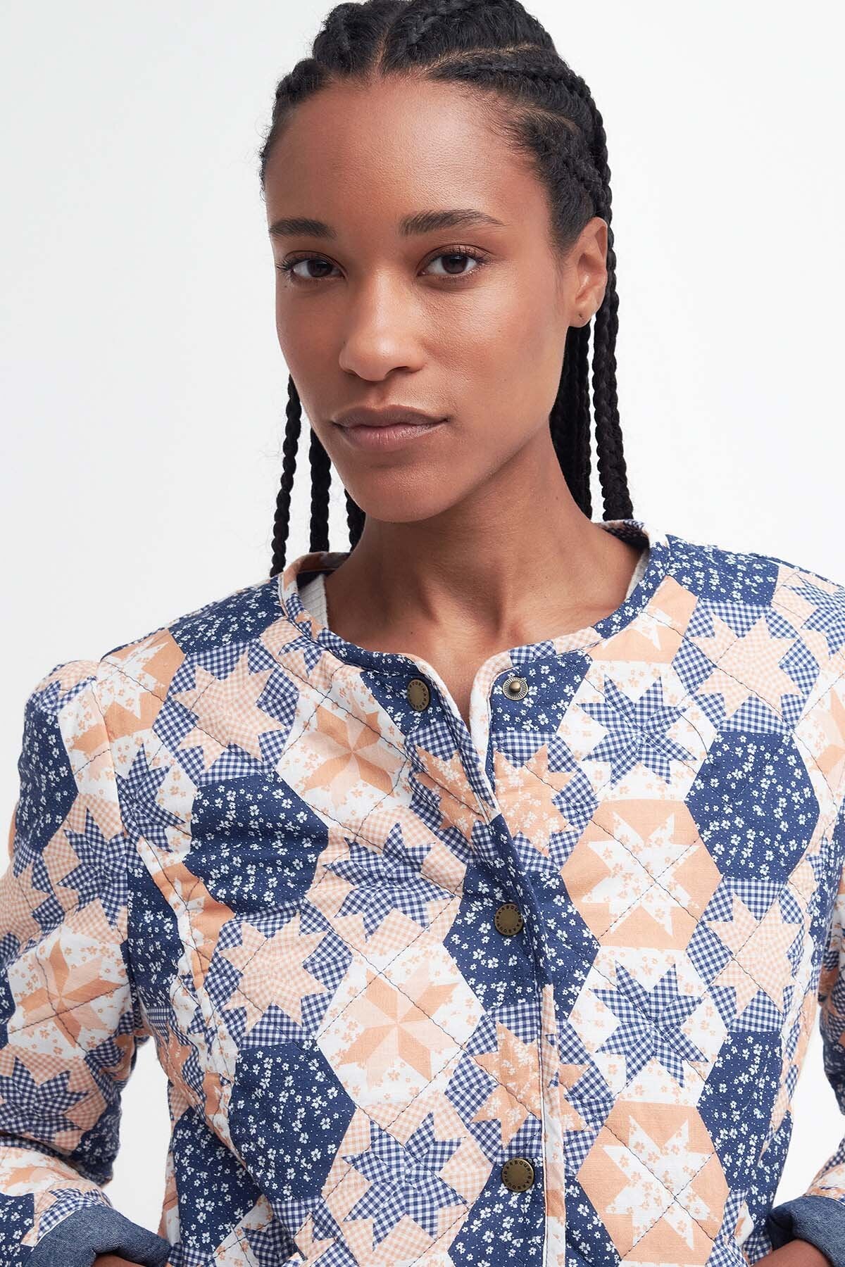 Margate Reversible Collarless Jacket - MULTI