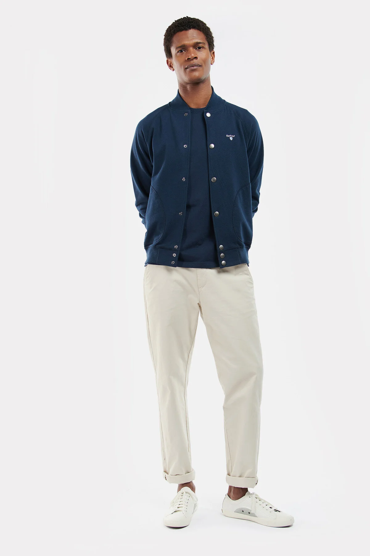 Whitewell Button Cardigan - NAVY