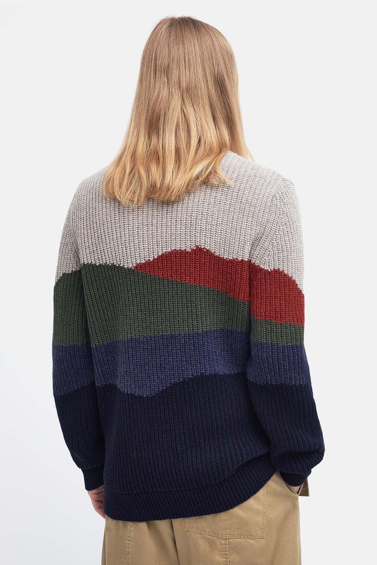 Landscape Knitted Jumper - NAVY