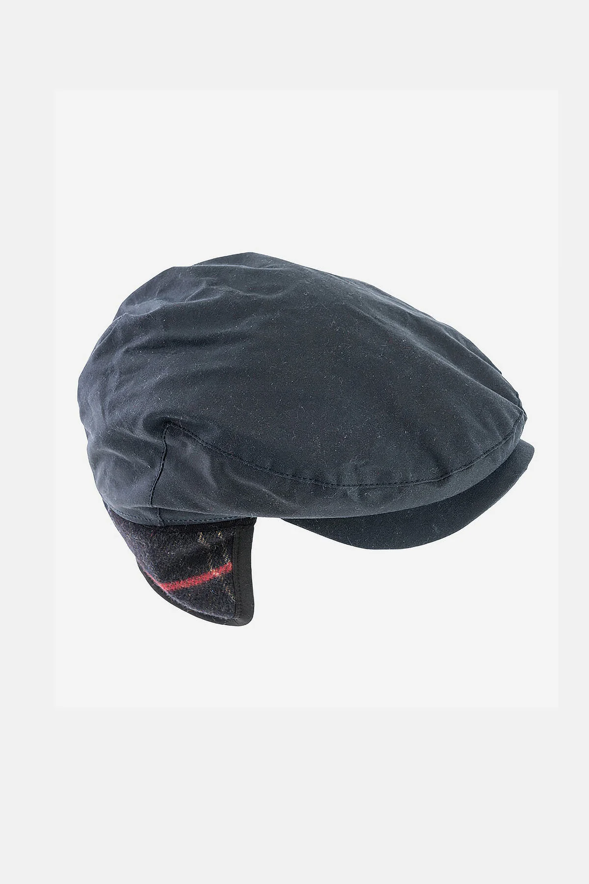 Cheviot Wax Flat Cap - NAVY