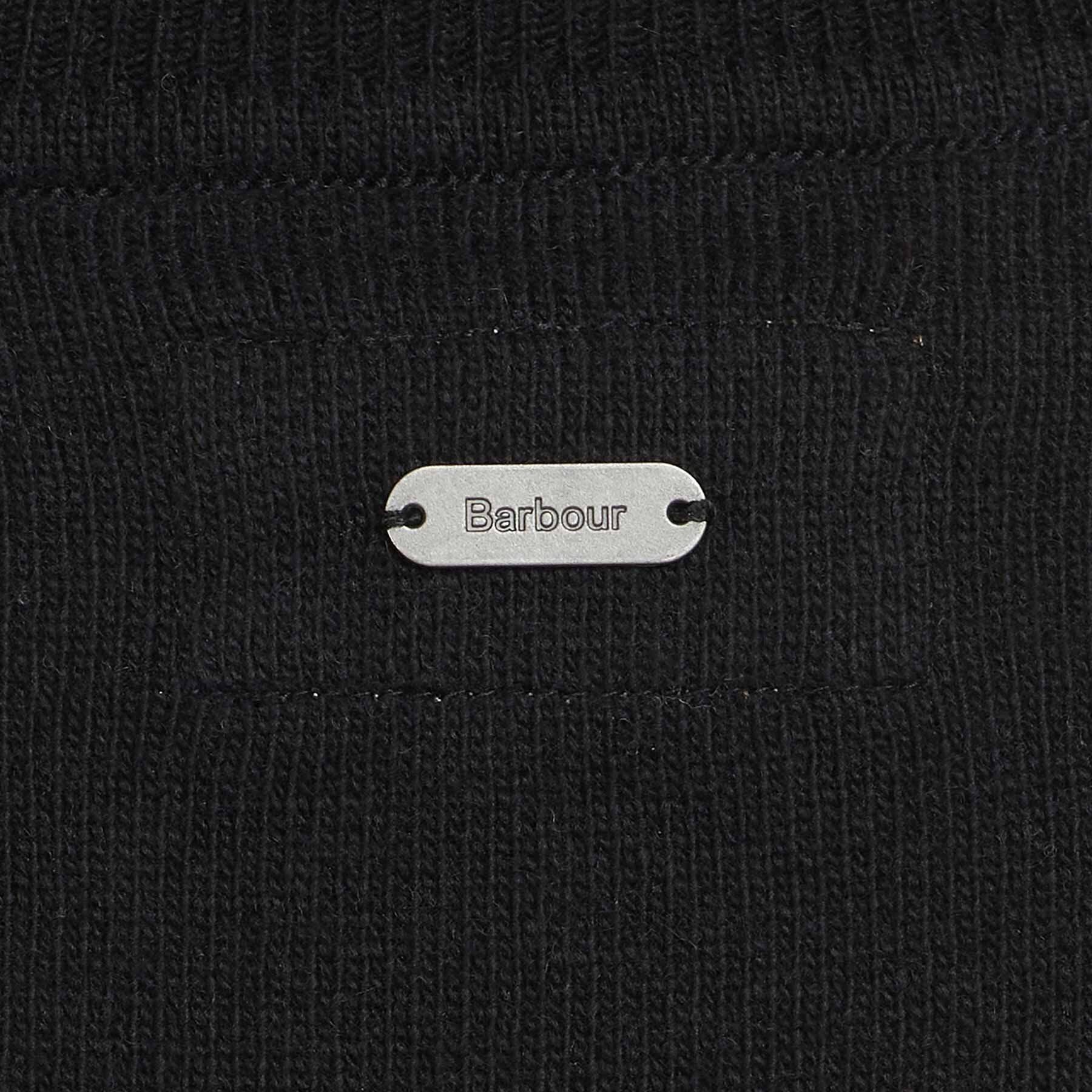 Roll Collar Sweater - BLACK HESSIAN TARTAN