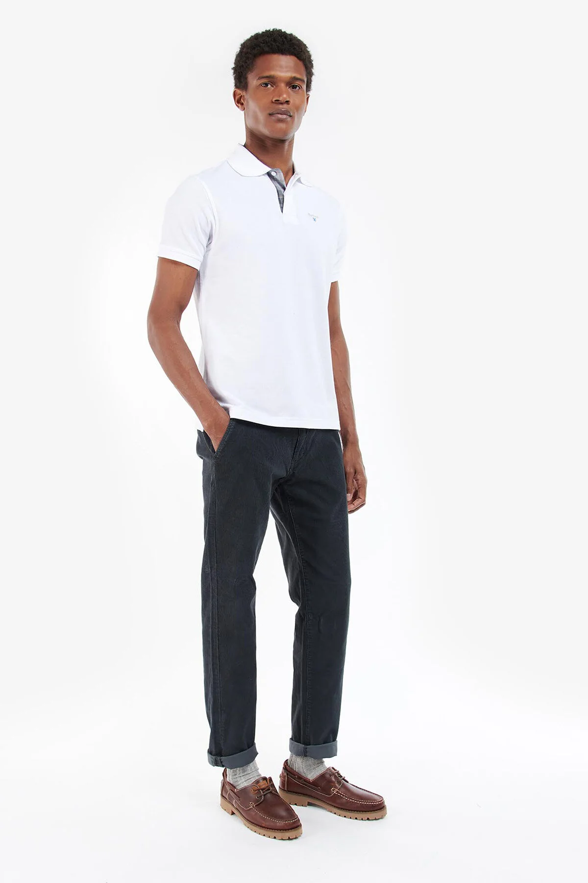 Neuston Stretch Cord Trouser - NAVY