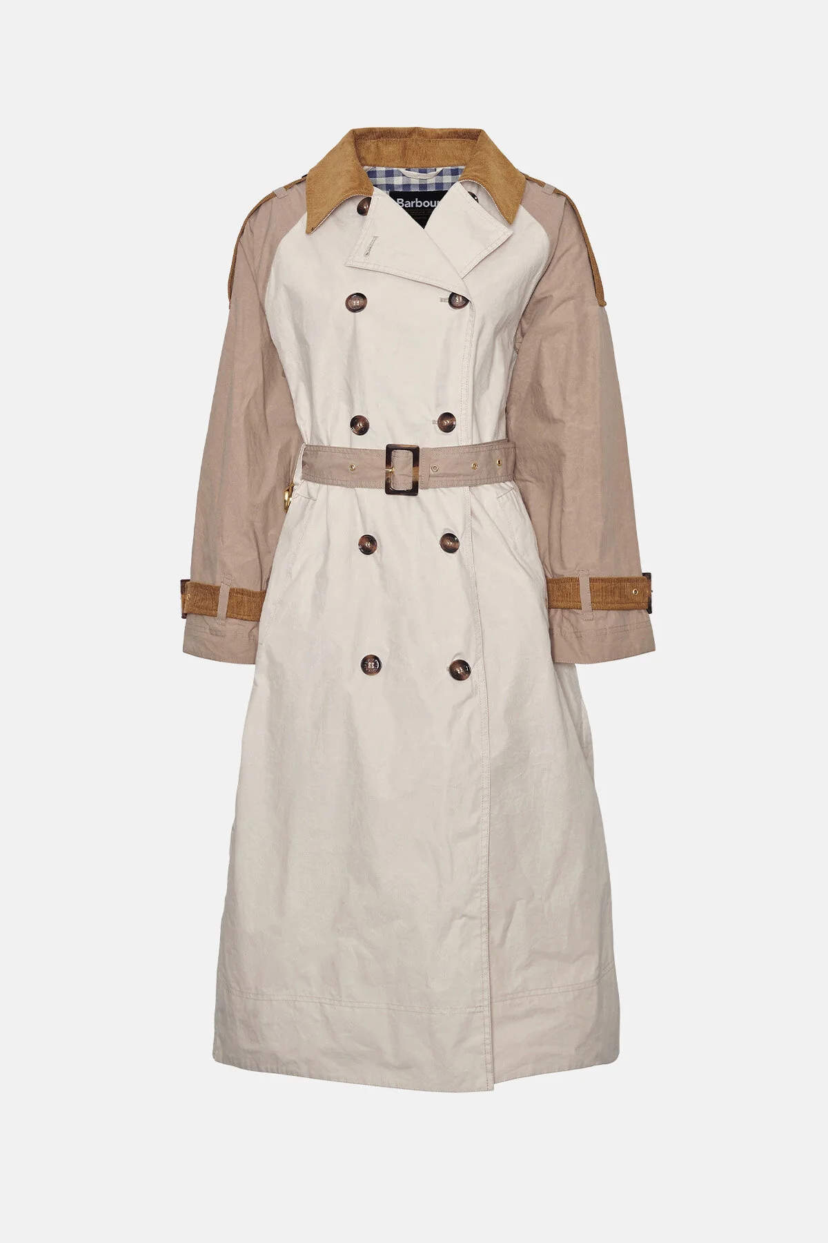 Ingleby Showerproof Trench Coat - OATMEAL/SUMMER NAVY