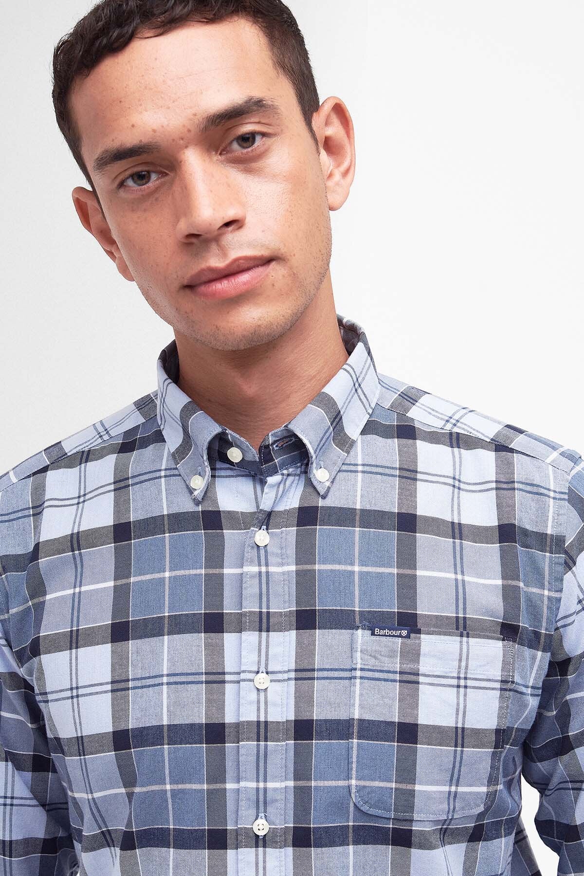 Lewis Tailored Shirt - BERWICK BLUE TARTAN