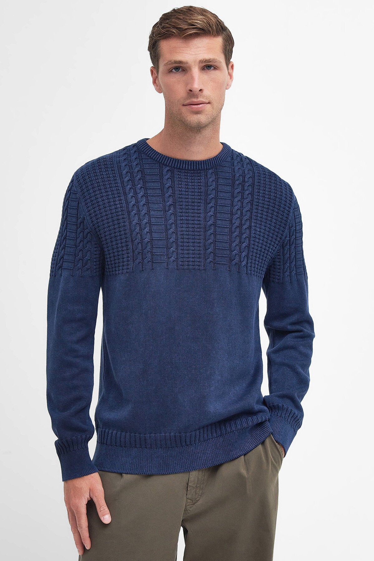 Ilderton Crew Neck Jumper - INDIGO