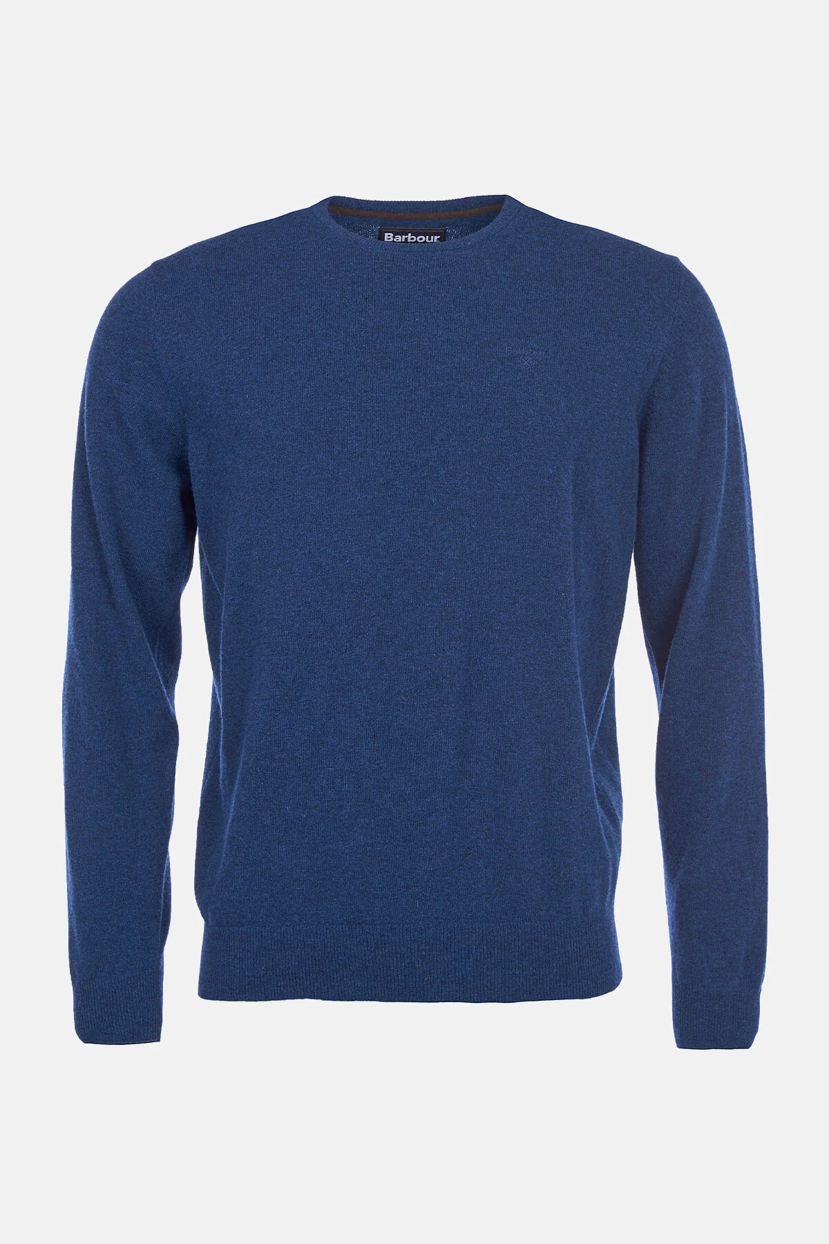 Crew Neck Wool Sweater - DEEP BLUE