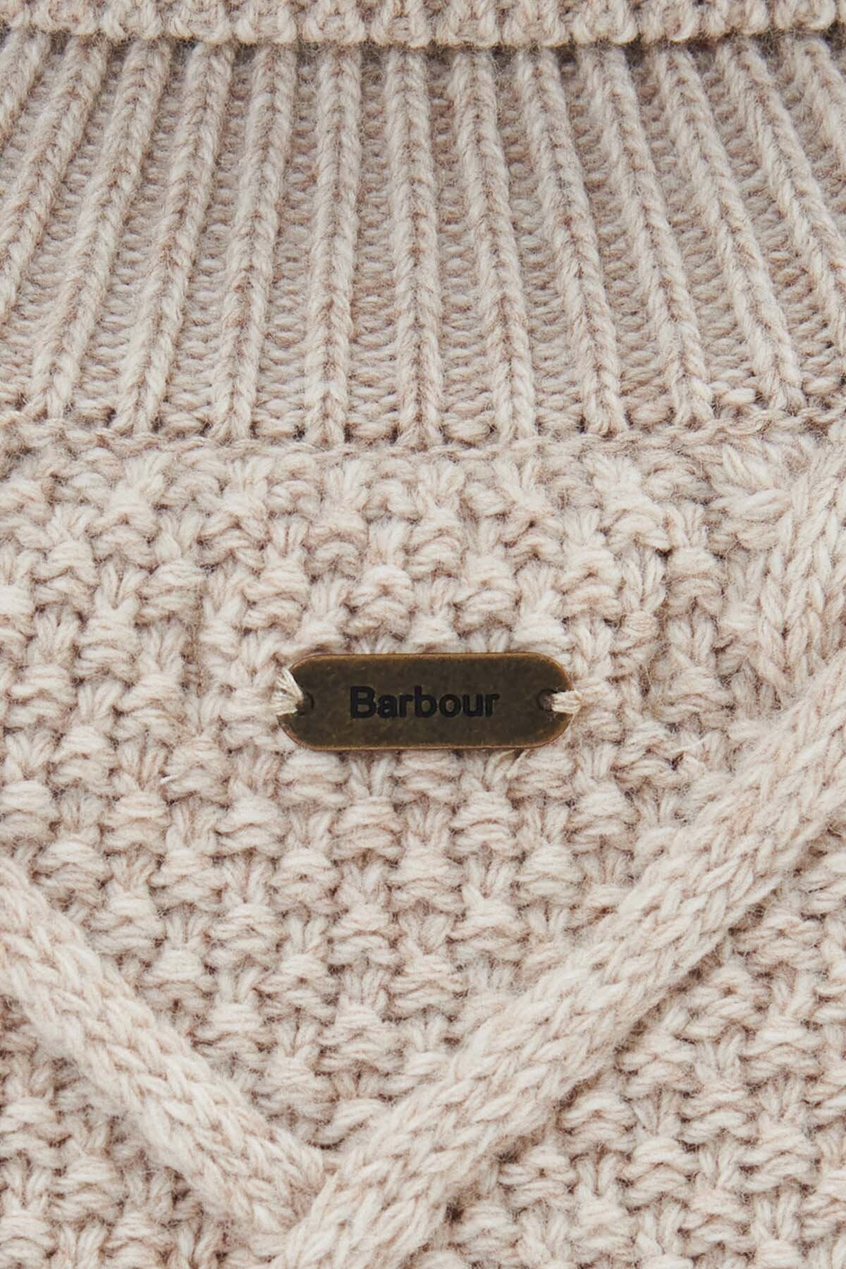 Burne Roll Neck Knit Sweatshirt - OATMEAL