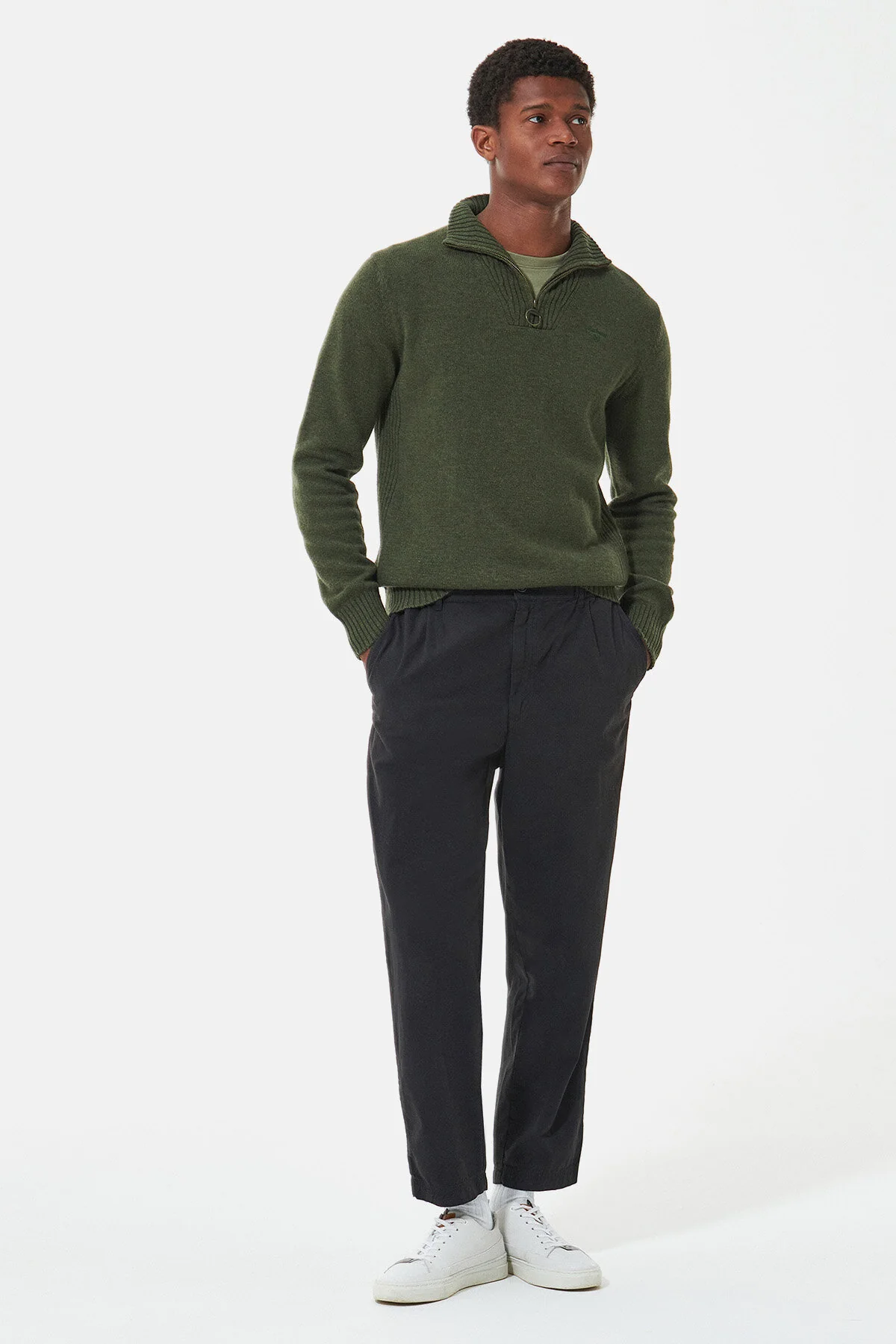 Essential Wool Sweater - MID OLIVE