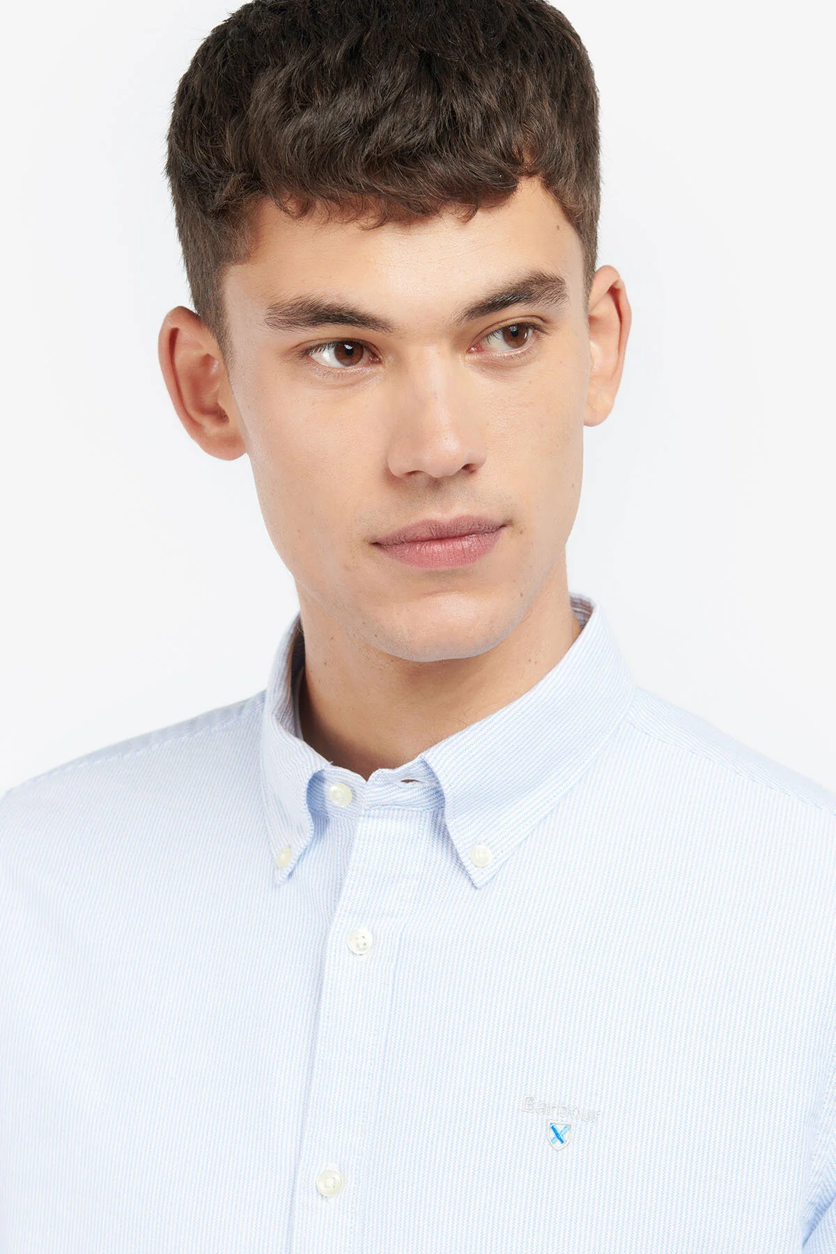 Striped Oxford Tailored Shirt - SKY BLUE