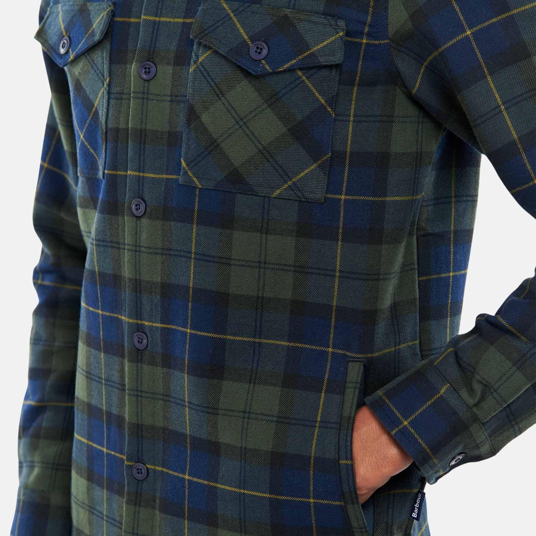 Cannich Overshirt - OLIVE NIGHT TARTAN