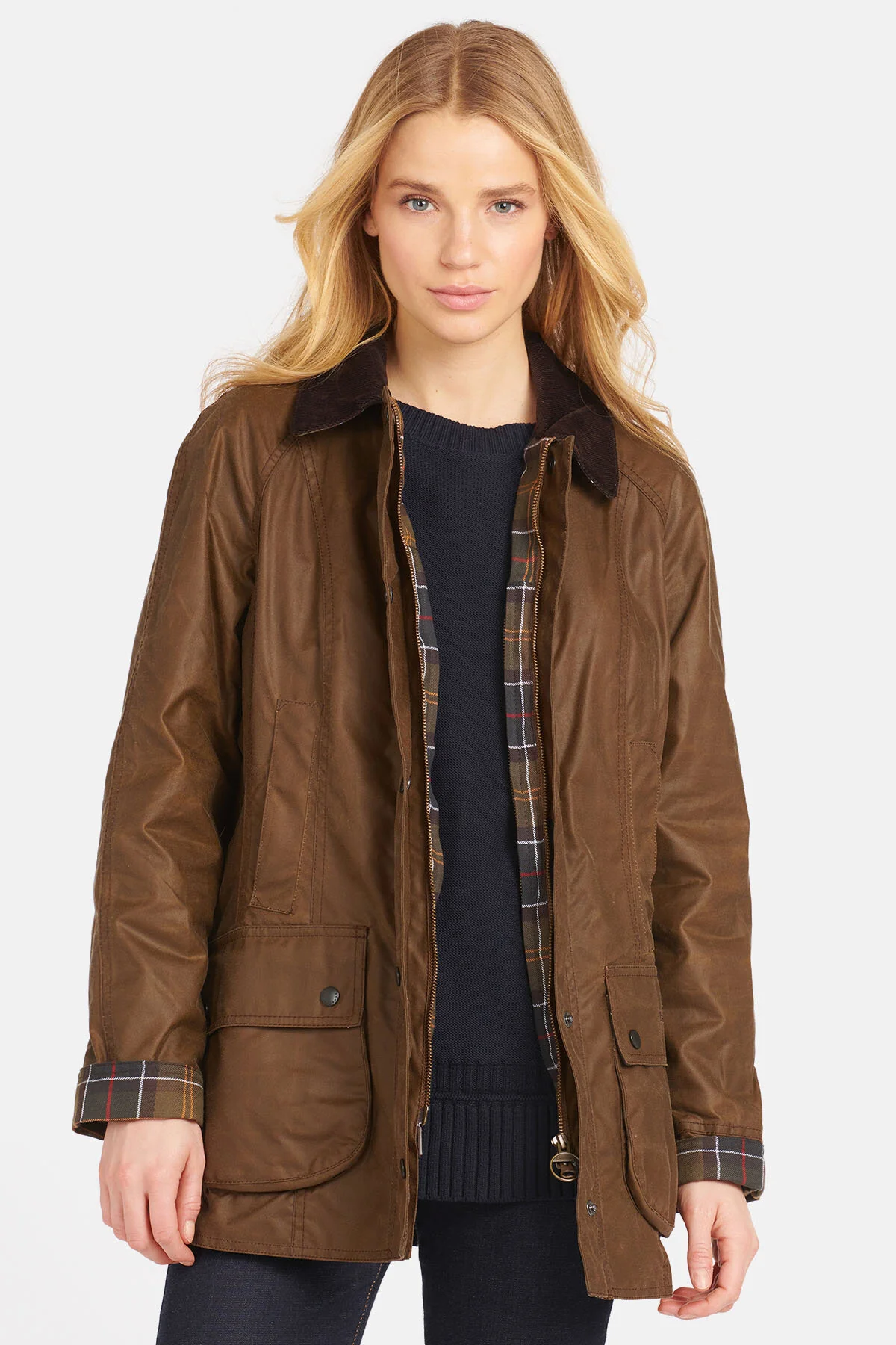 Beadnell Wax Jacket - BARK