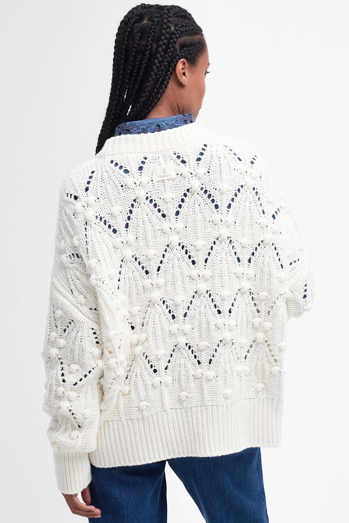 Glamis Crew Neck Jumper - WHITE