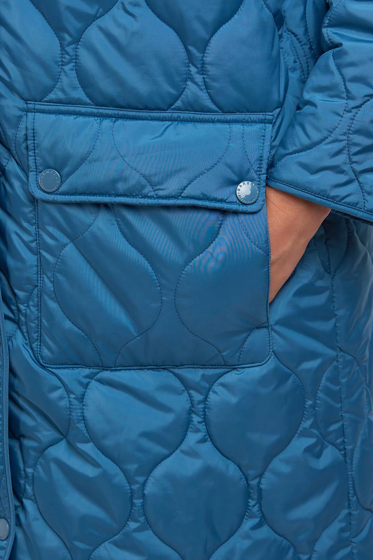 Nevis Quilt Jacket by ALEXACHUNG - HYDRO NAVY