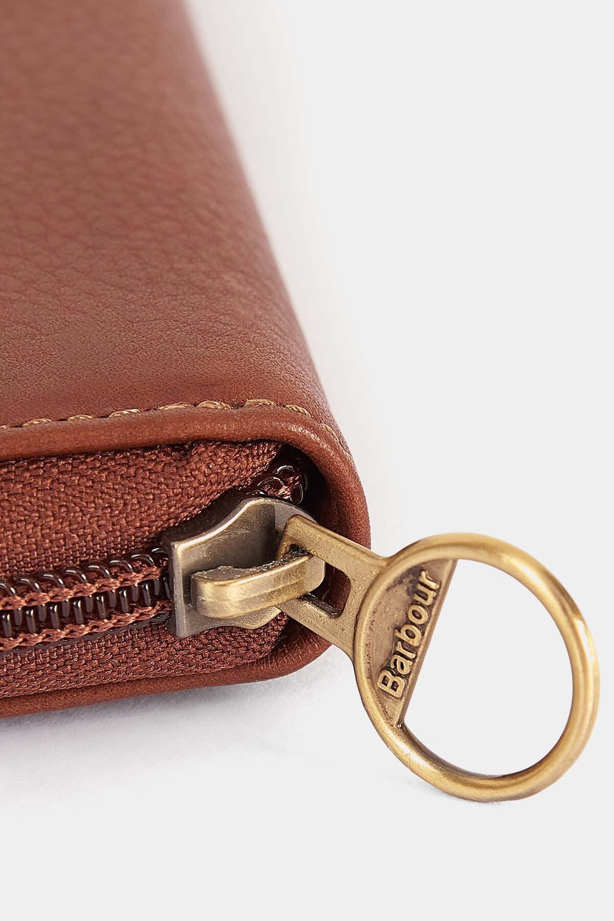 Laire Leather Matinee Purse - BROWN