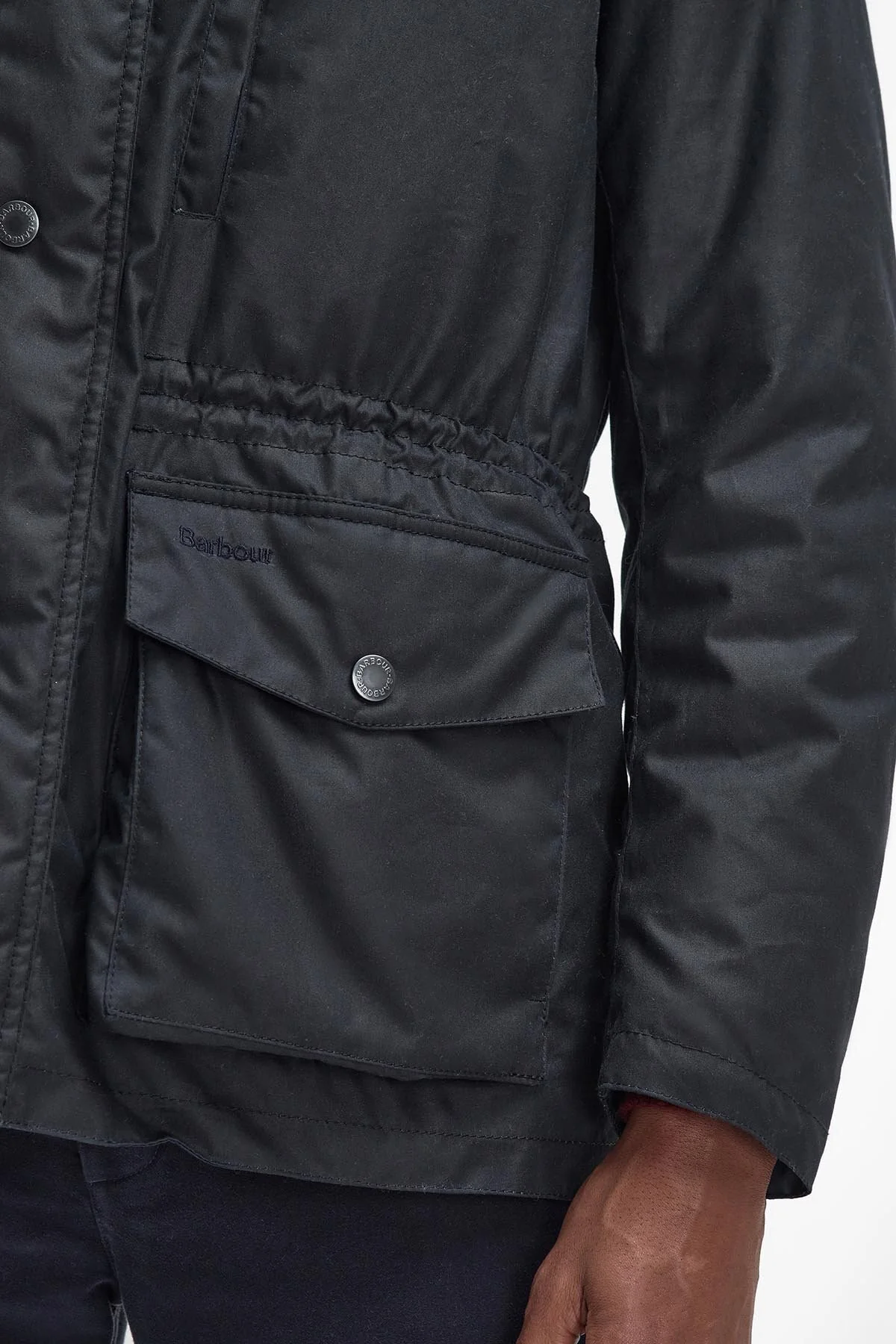 Falstone Waxed Jacket - NAVY