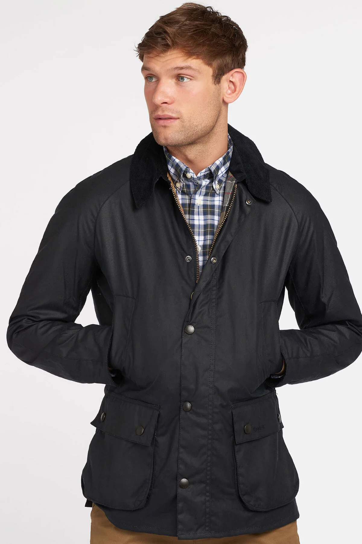 Ashby Wax Jacket - NAVY