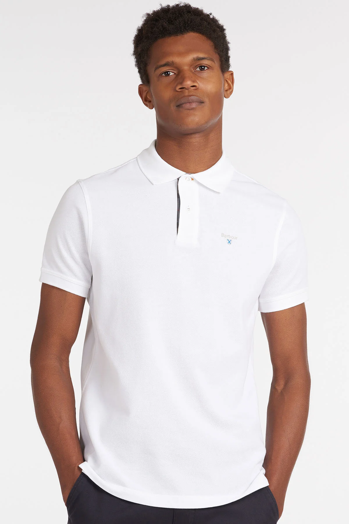 Polo Tartan Pique - WHITE/DRESS