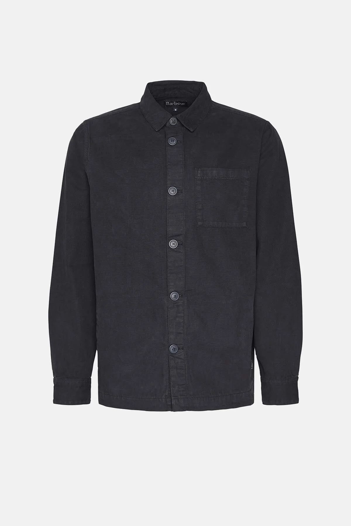 Washed Cotton Overshirt - NAVY