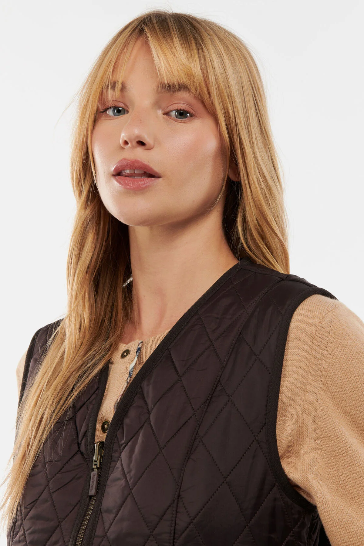 Lady Fleece Betty Vest - DARK BROWN