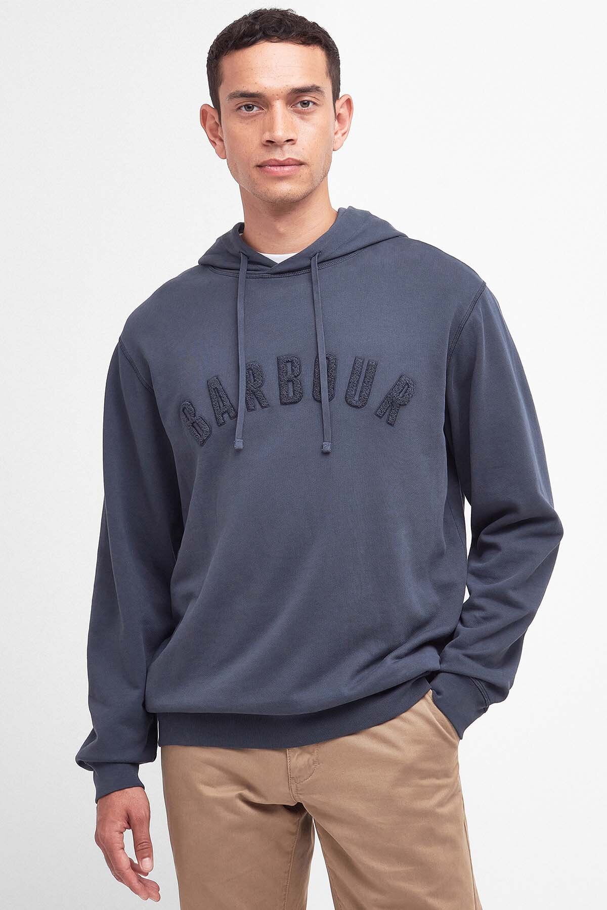 Washed Logo Hoodie - NAVY