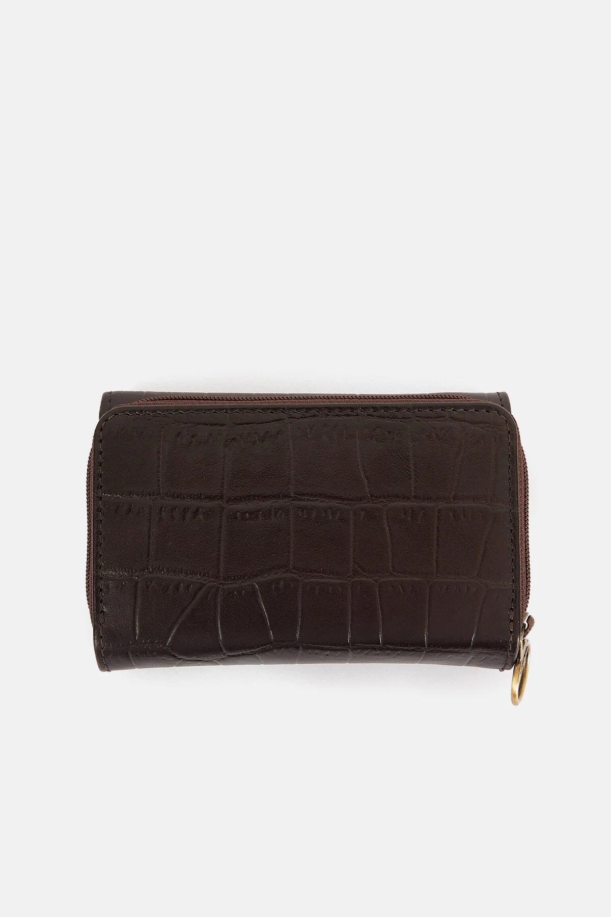 Croc French Purse - BLACK CHERRY