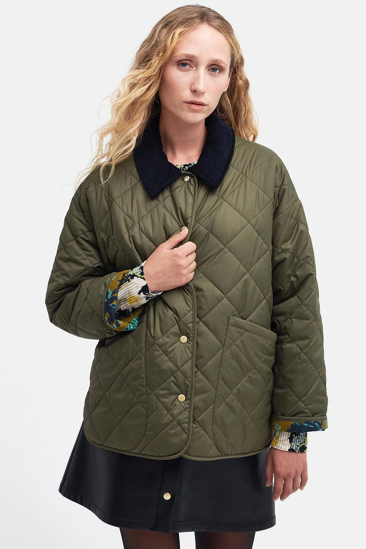Daintry Reversible Quilted Jacket - FERN/OPIA