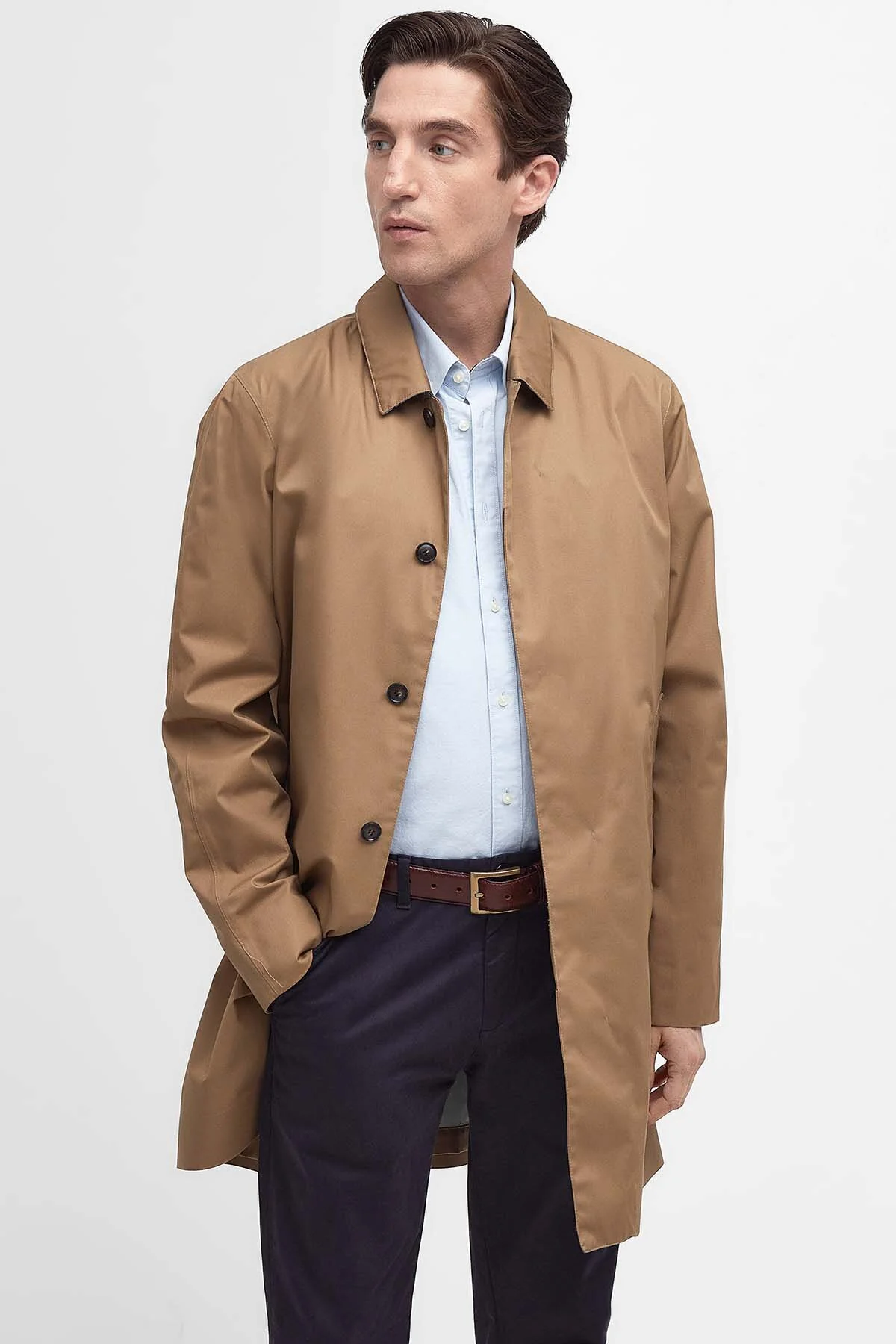Rokig Lightweight Mac Jacket - MILITARY BROWN