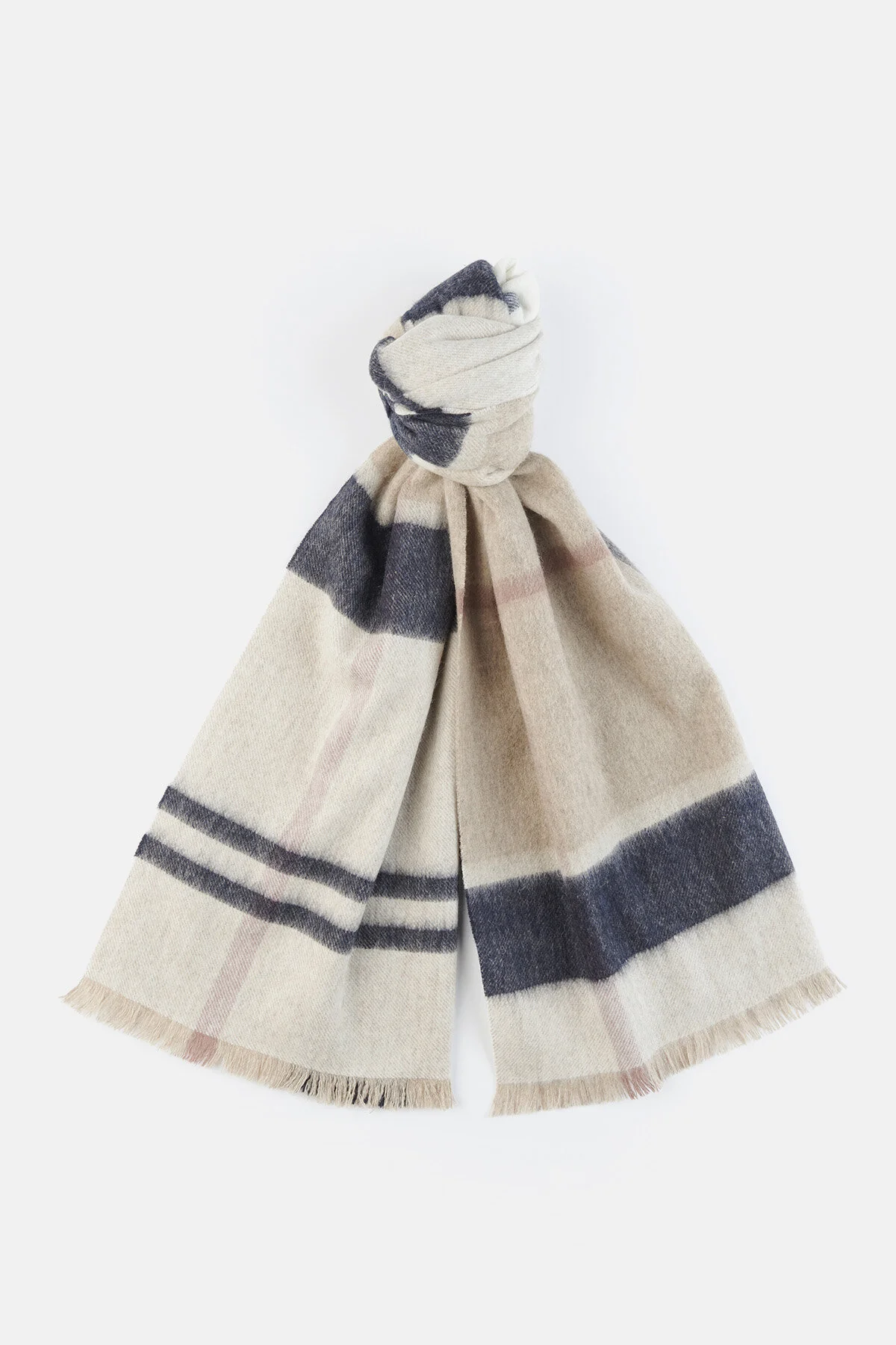 Rosefield Tartan Scarf - ROSEWOOD