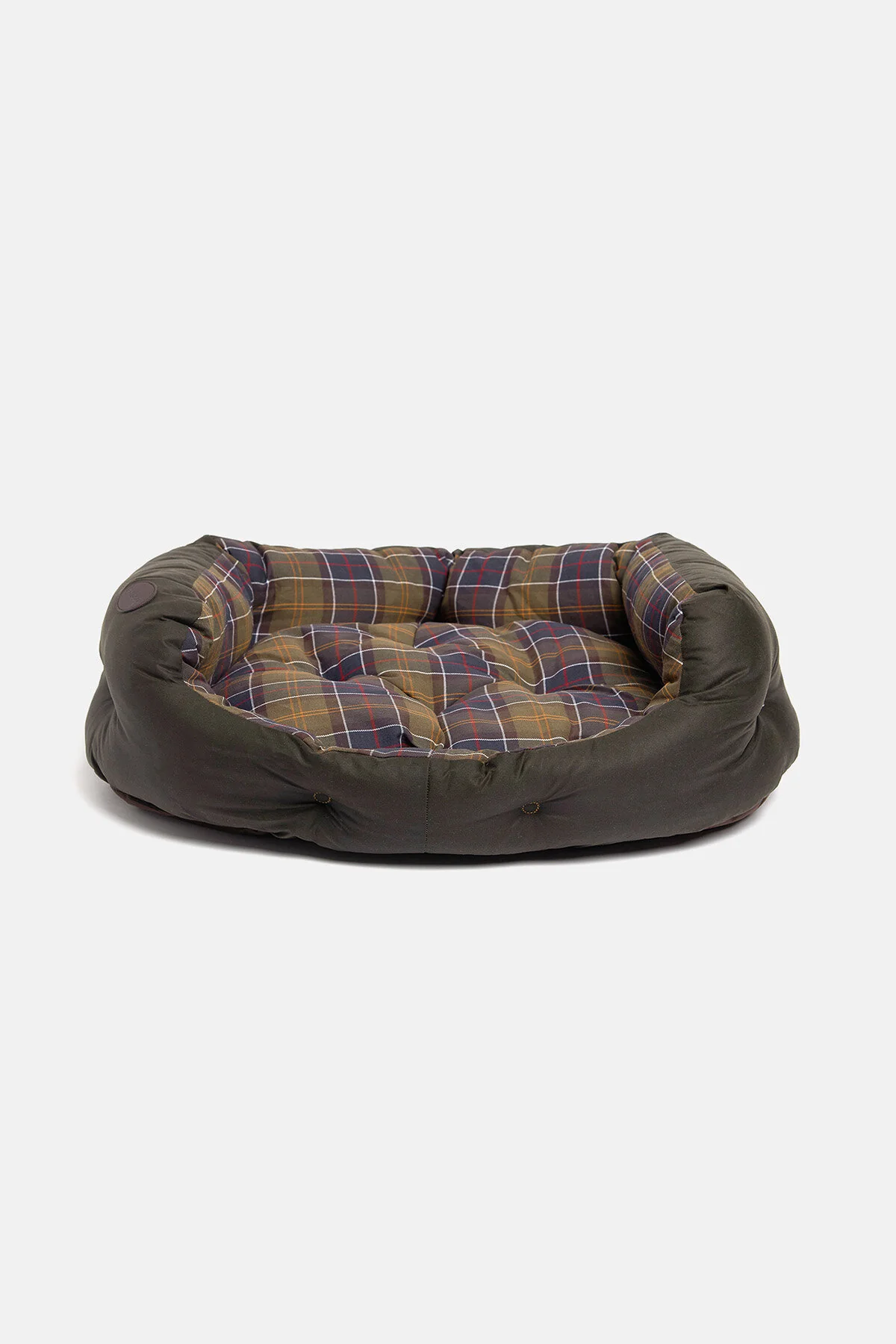 Wax cotton dog bed - CLASSIC/OLIVE