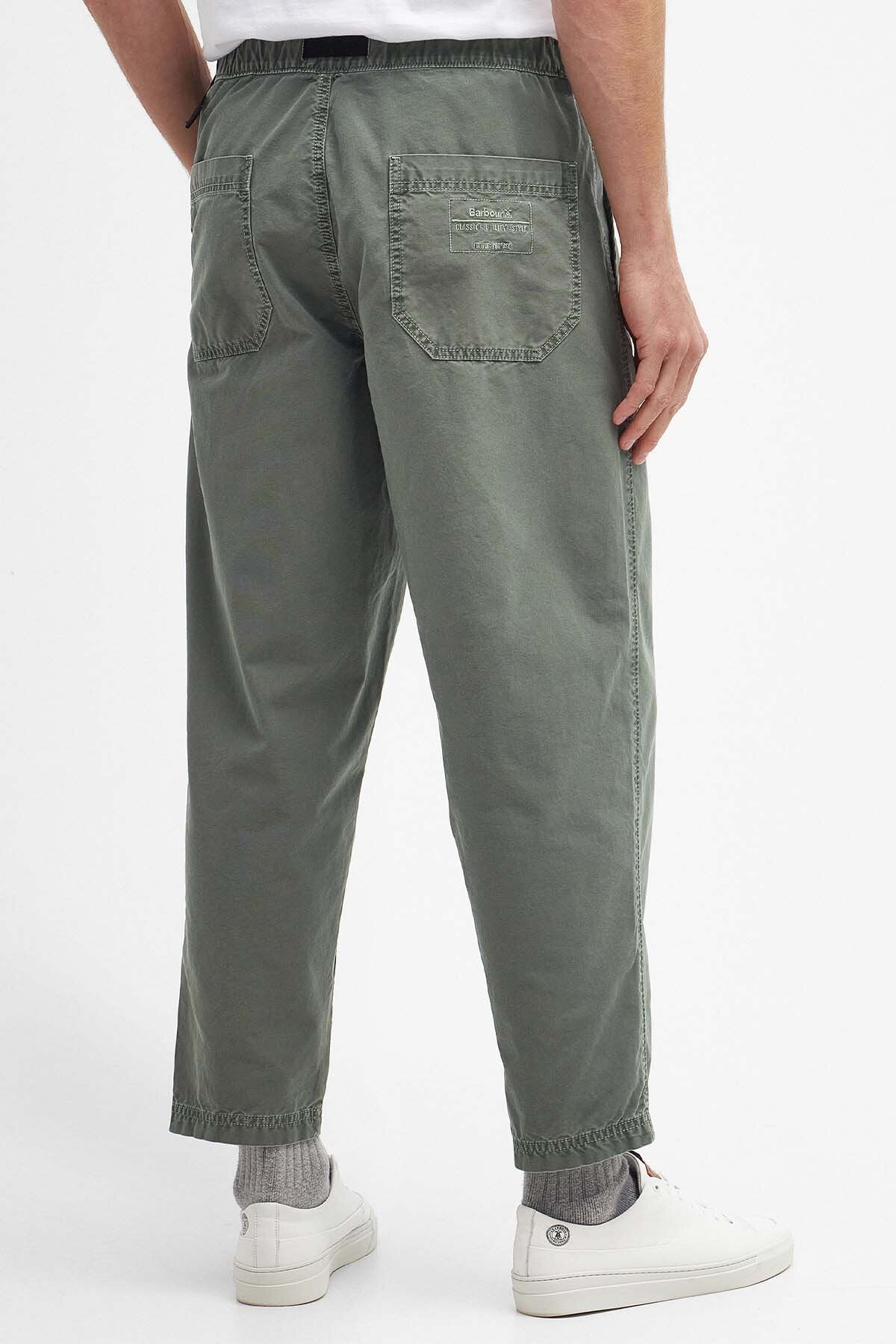 Grindle Straight-Leg Trousers - AGAVE GREEN