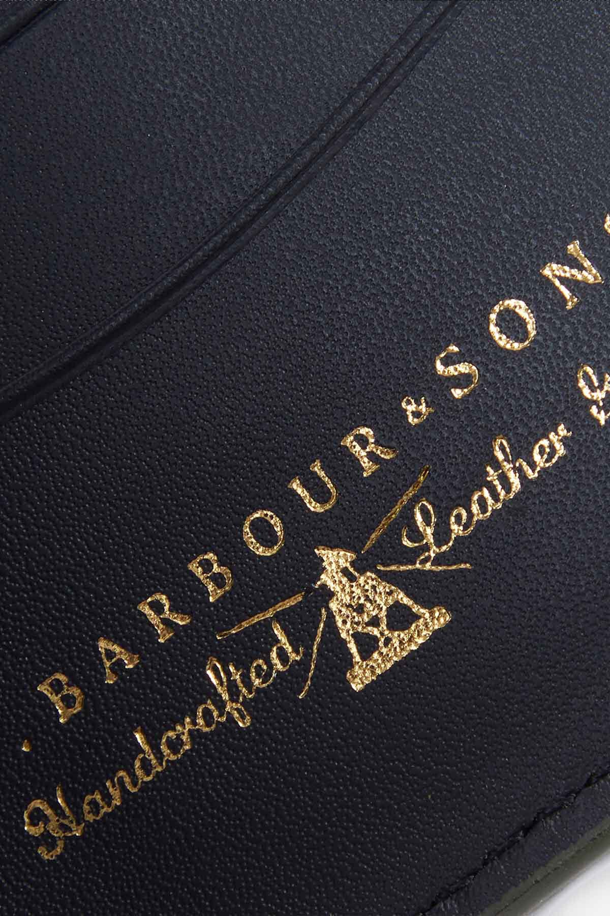 Grain Leather Billfold Wallet - BLACK