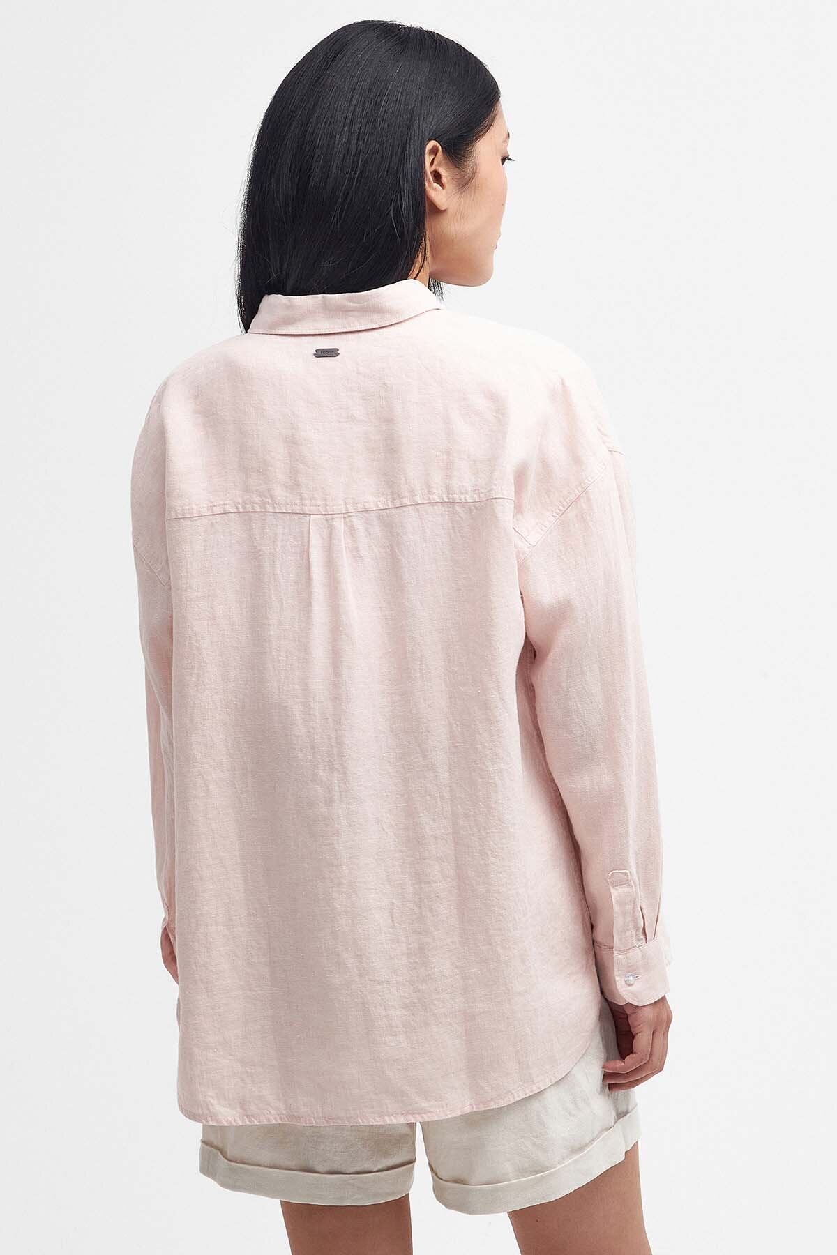 Hampton Relaxed Linen Shirt - PRIMROSE PINK