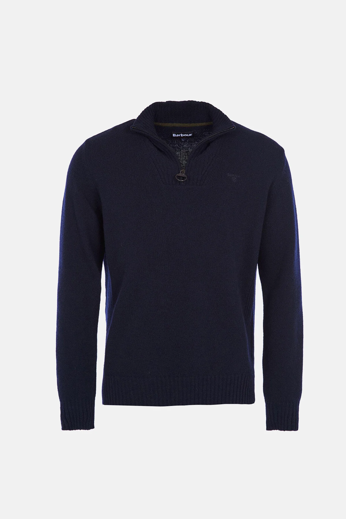 L/Wool Half Zip - NAVY
