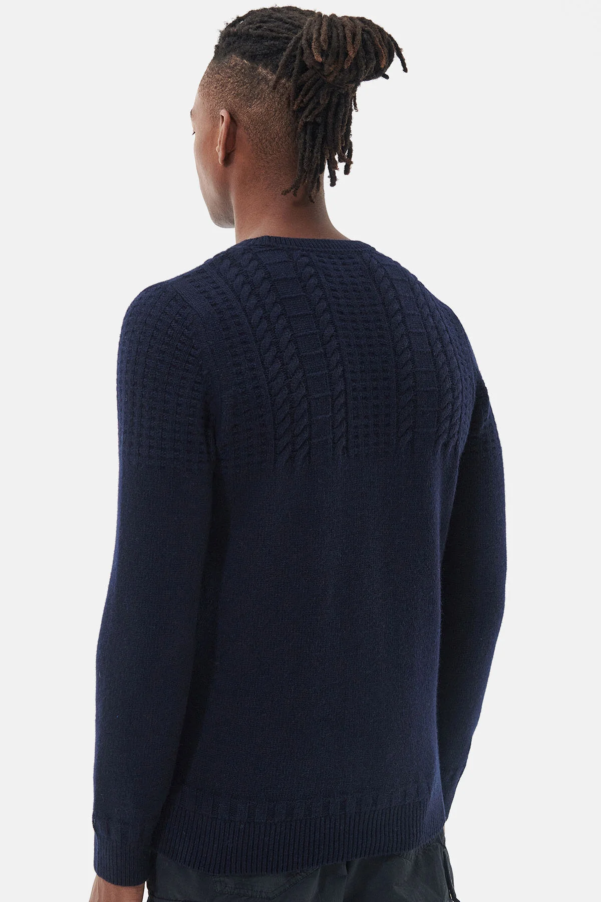Foremast Knitted Crew Neck Jumper - NAVY