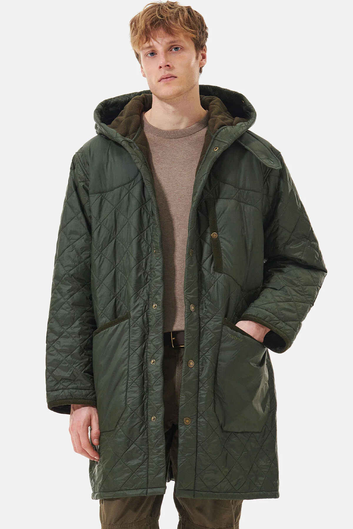 Overnight Polar Quilted Parka Jacket - OLIVE