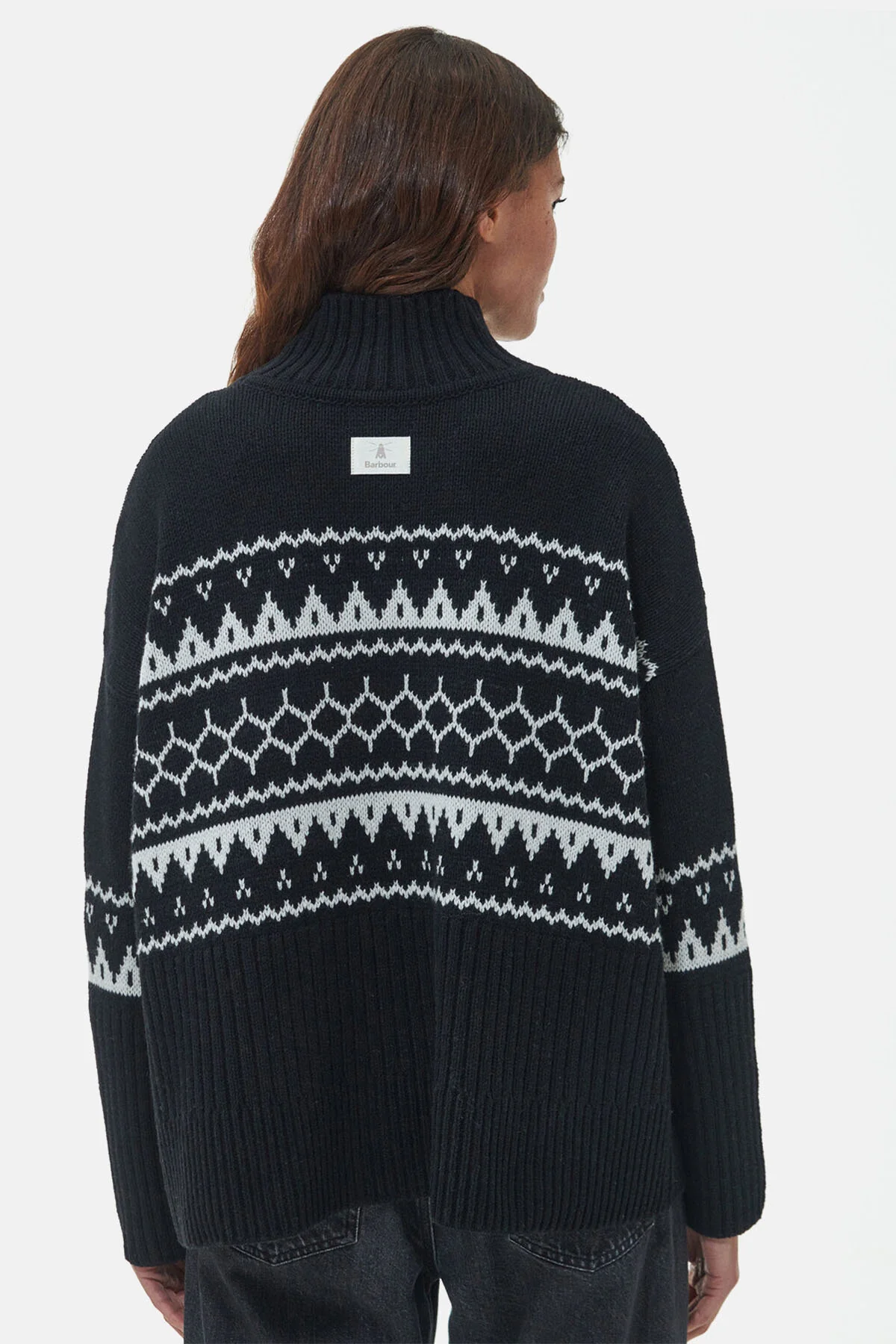 Pine Knitted Jumper - BLACK