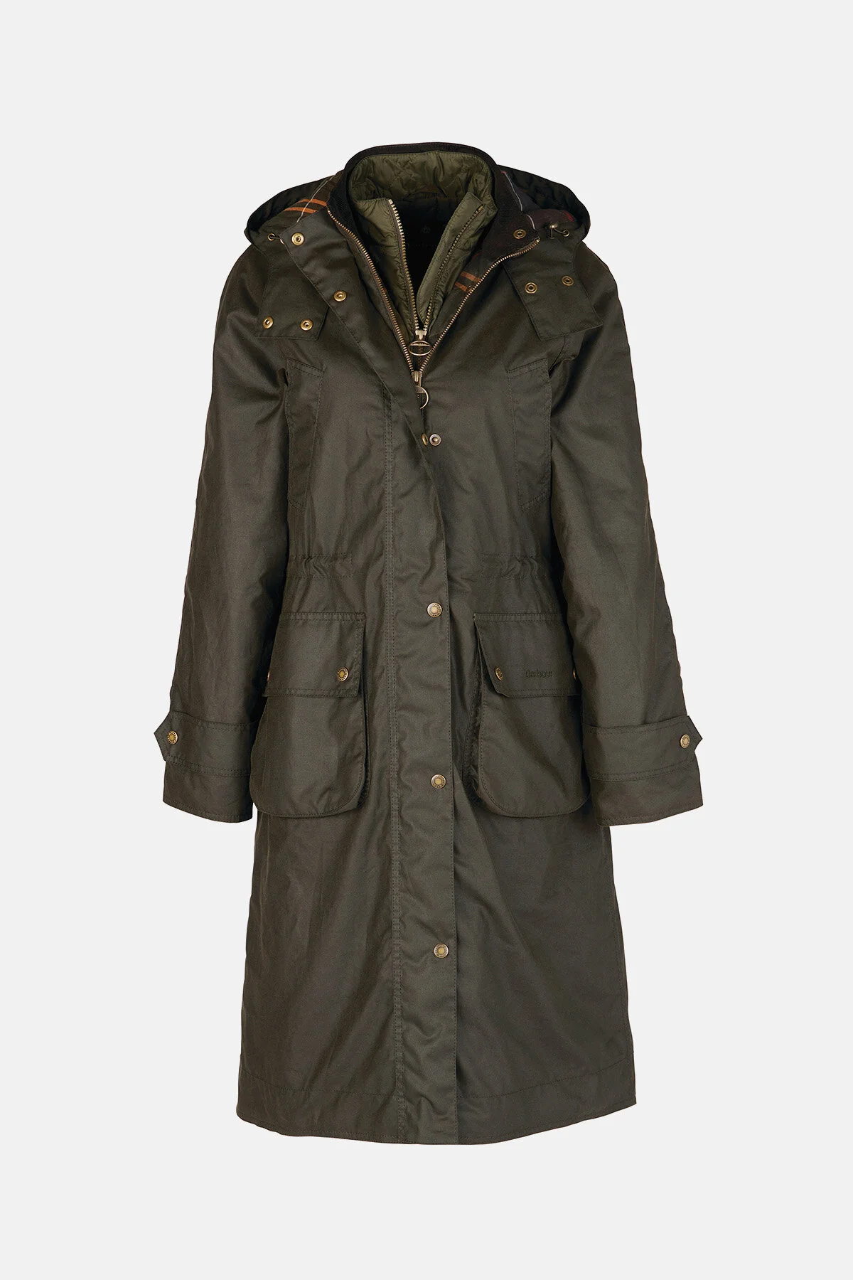 Long Cannich Wax Jacket - OLIVE/CLASSIC