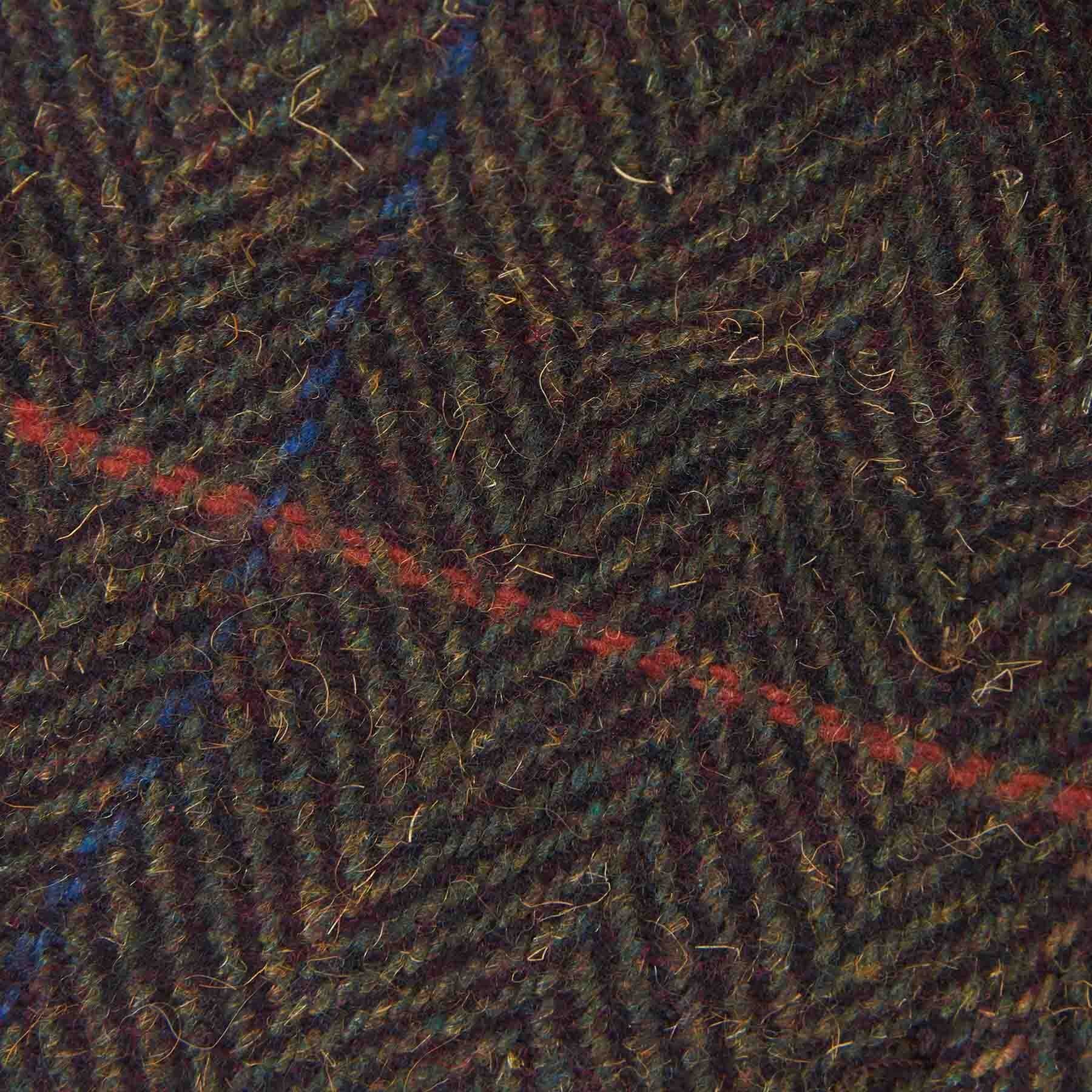 Cheviot Flat Cap - OLIVE HERRINGBONE