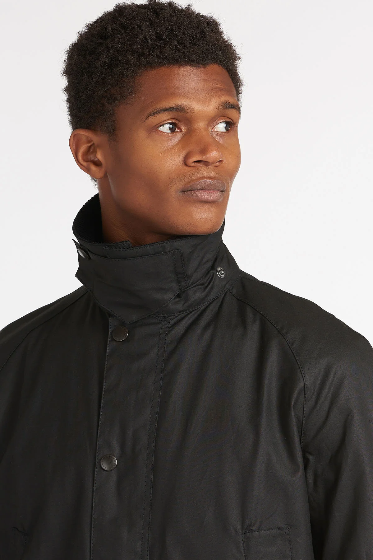 Ashby Waxed Cotton Jacket - BLACK