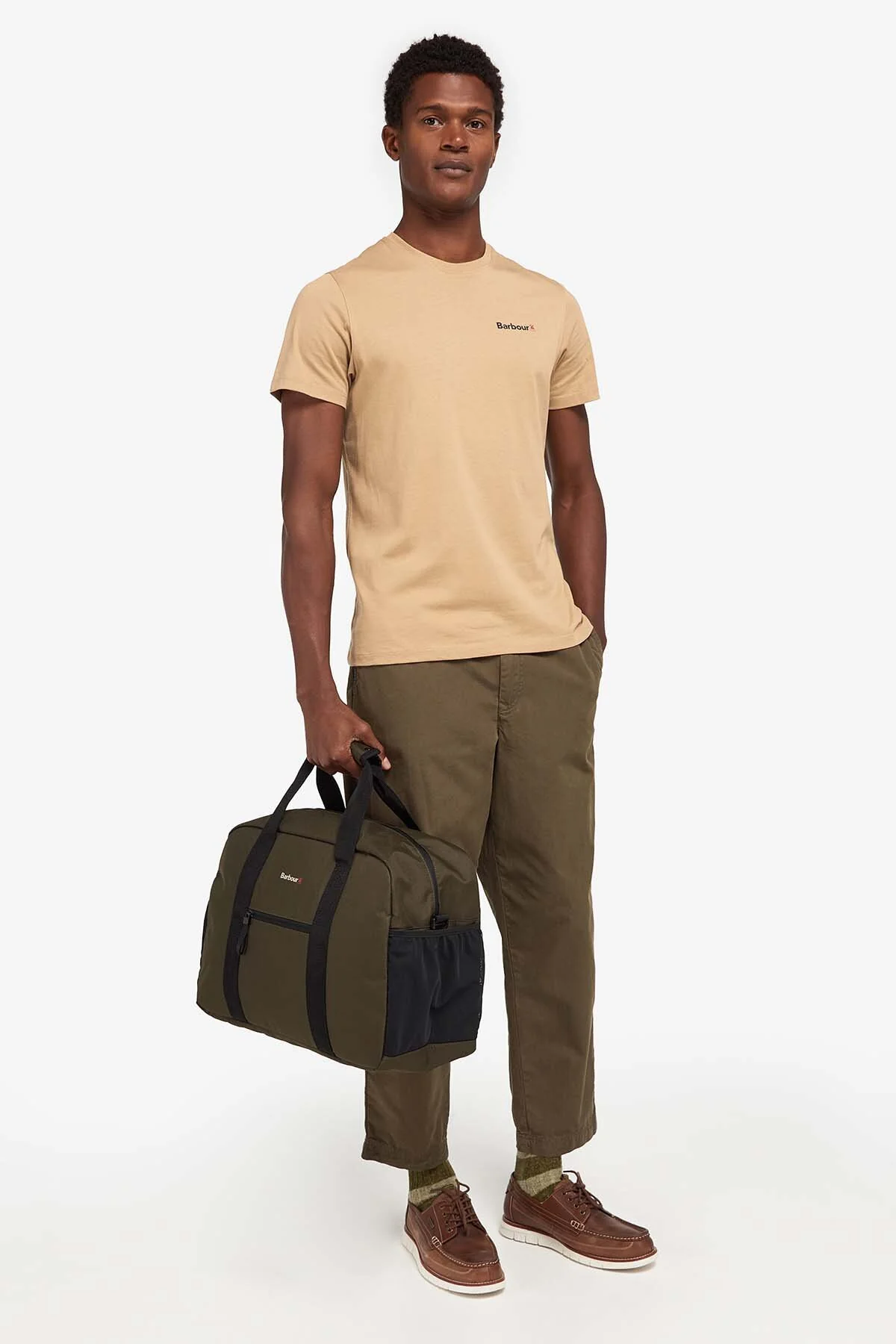 Arwin Canvas Holdall - OLIVE/BLACK