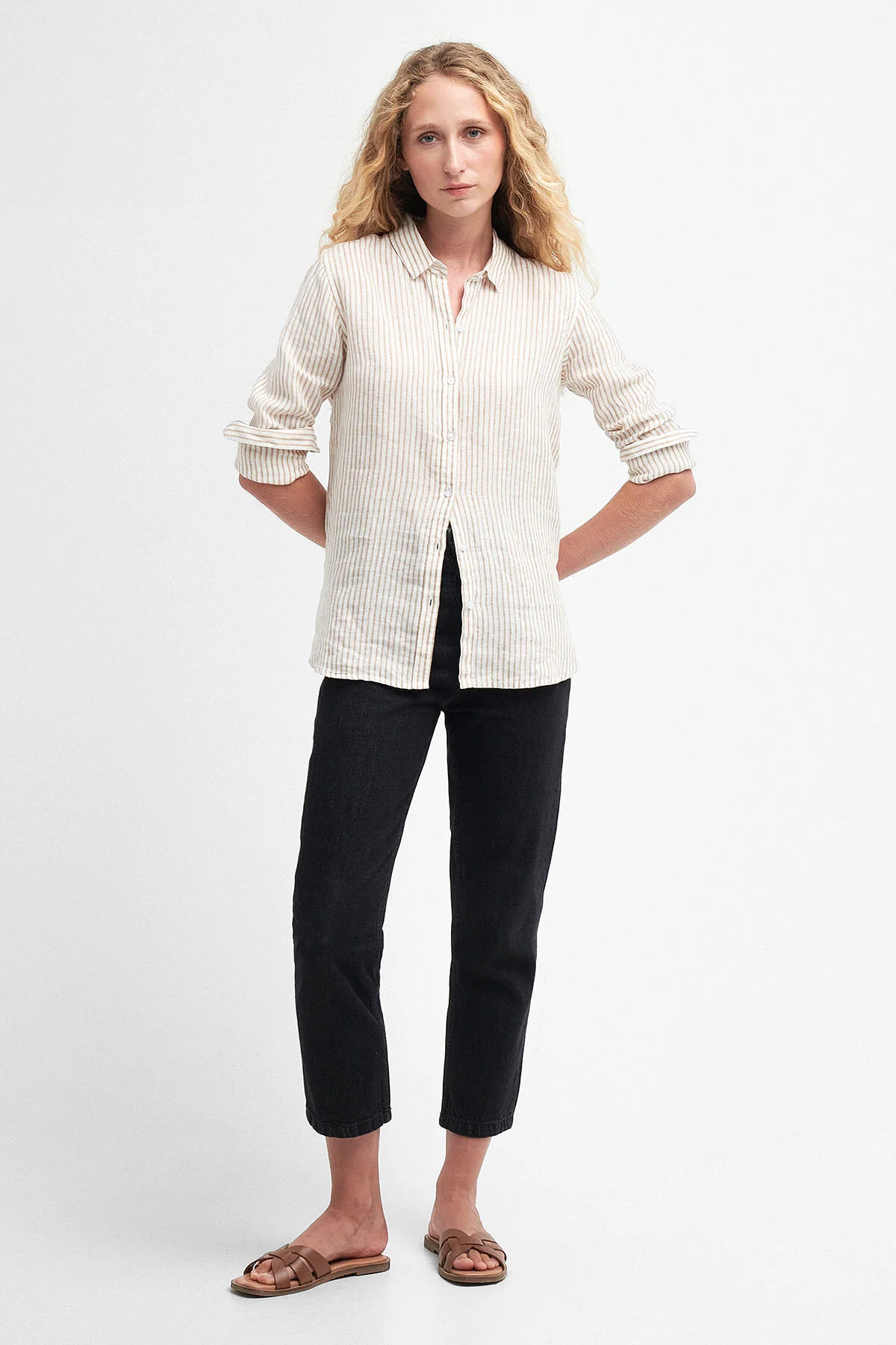 Marine Shirt - TANNIN STRIPE