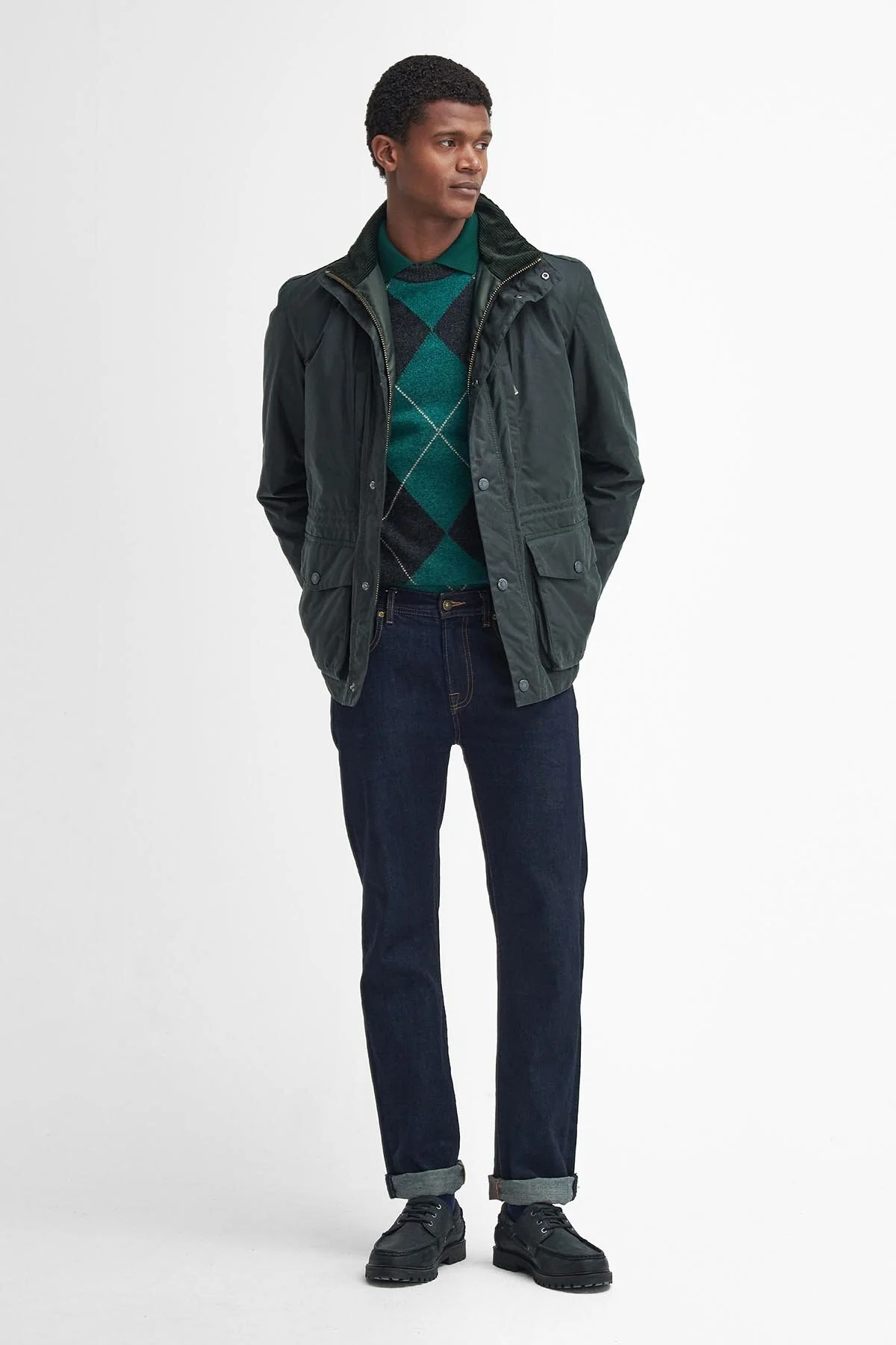 Falstone Waxed Jacket - SAGE