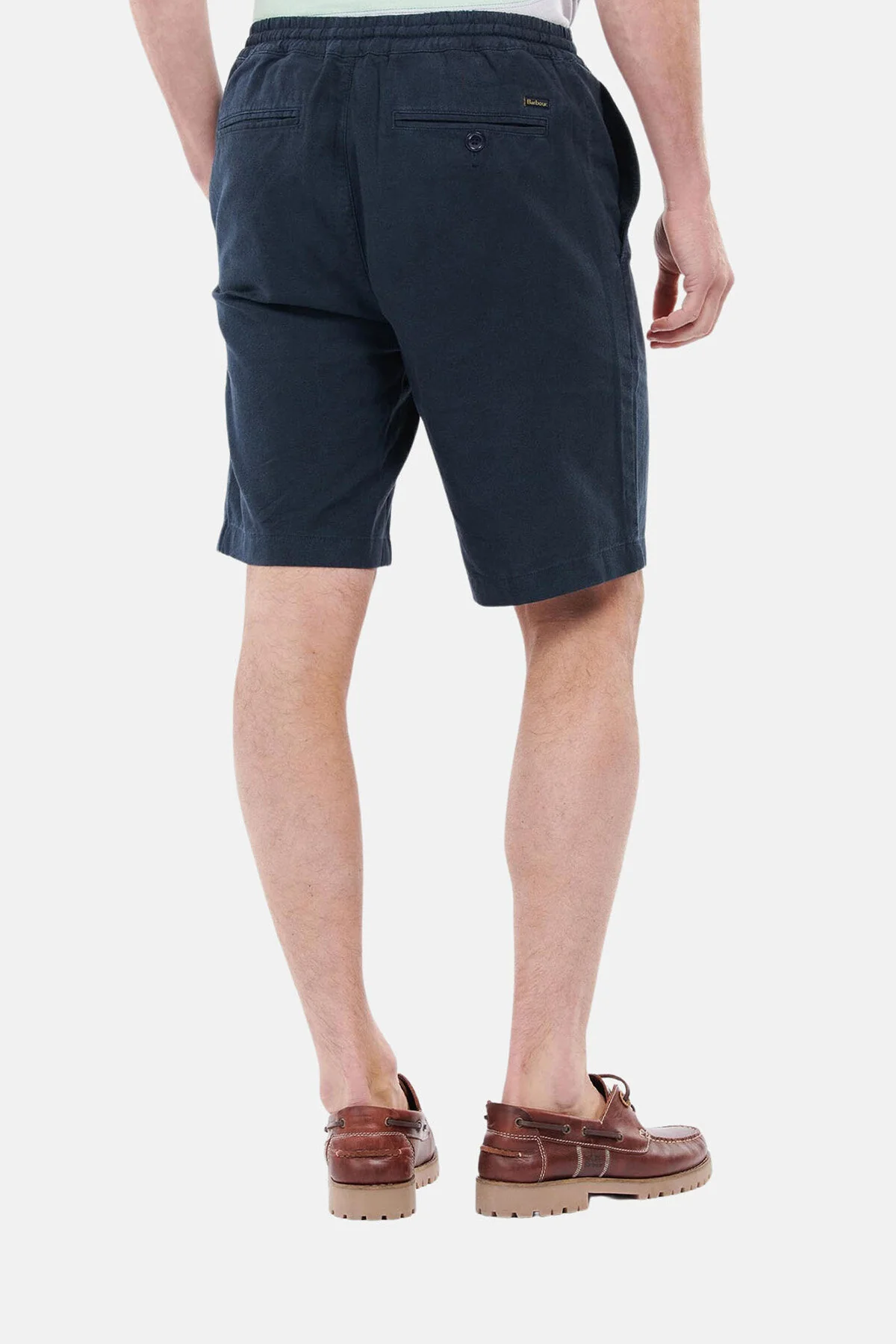 Linen Cotton Mix Shorts - CITY NAVY