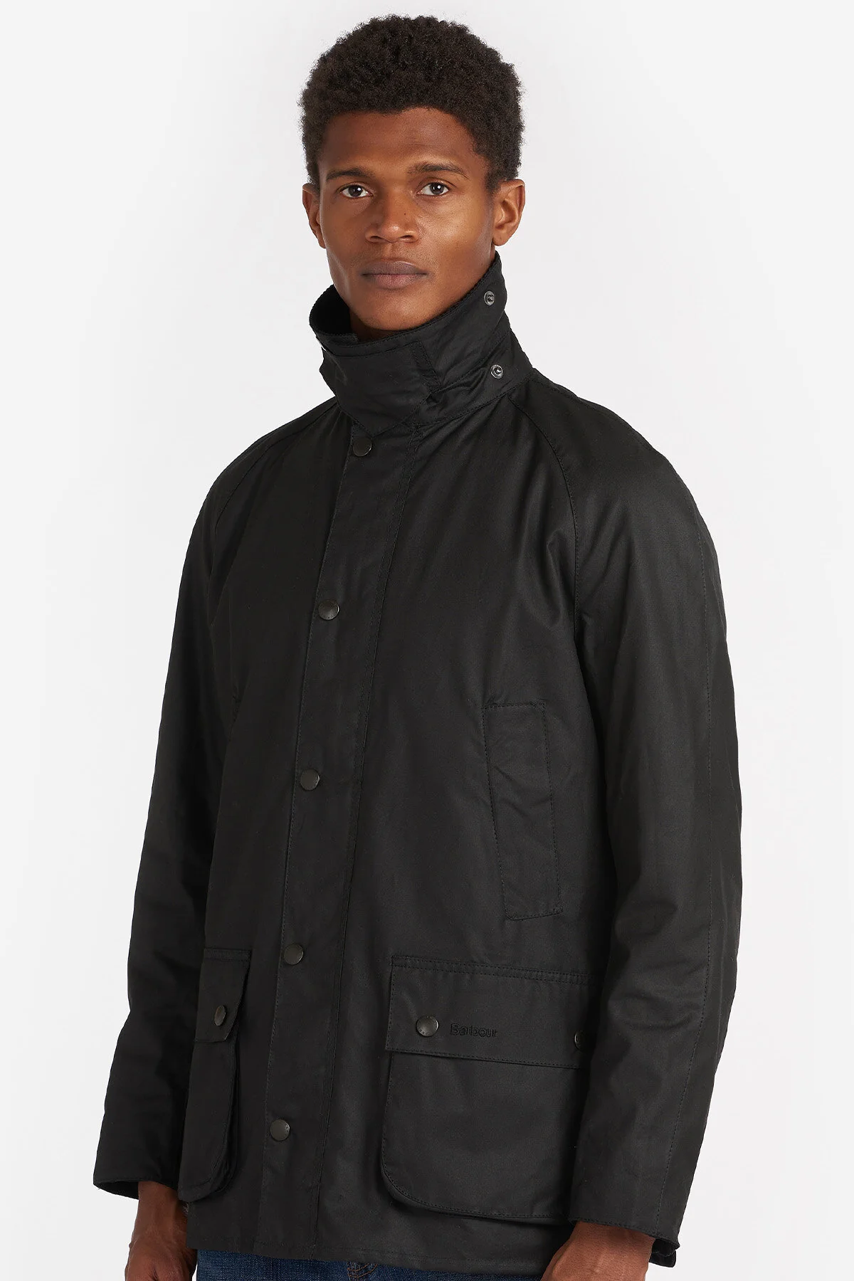 Ashby Waxed Cotton Jacket - BLACK