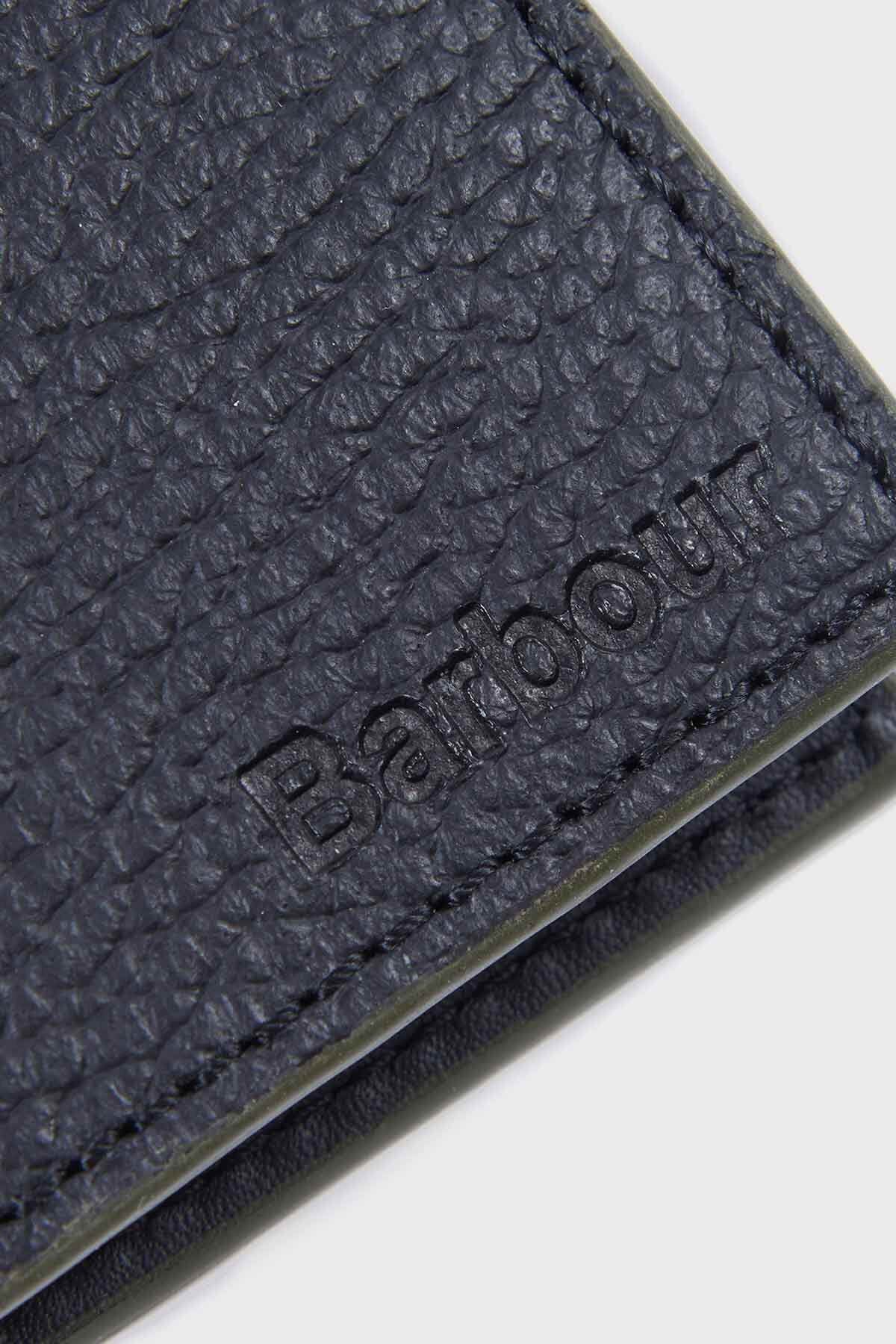 Grain Leather Billfold Wallet - BLACK