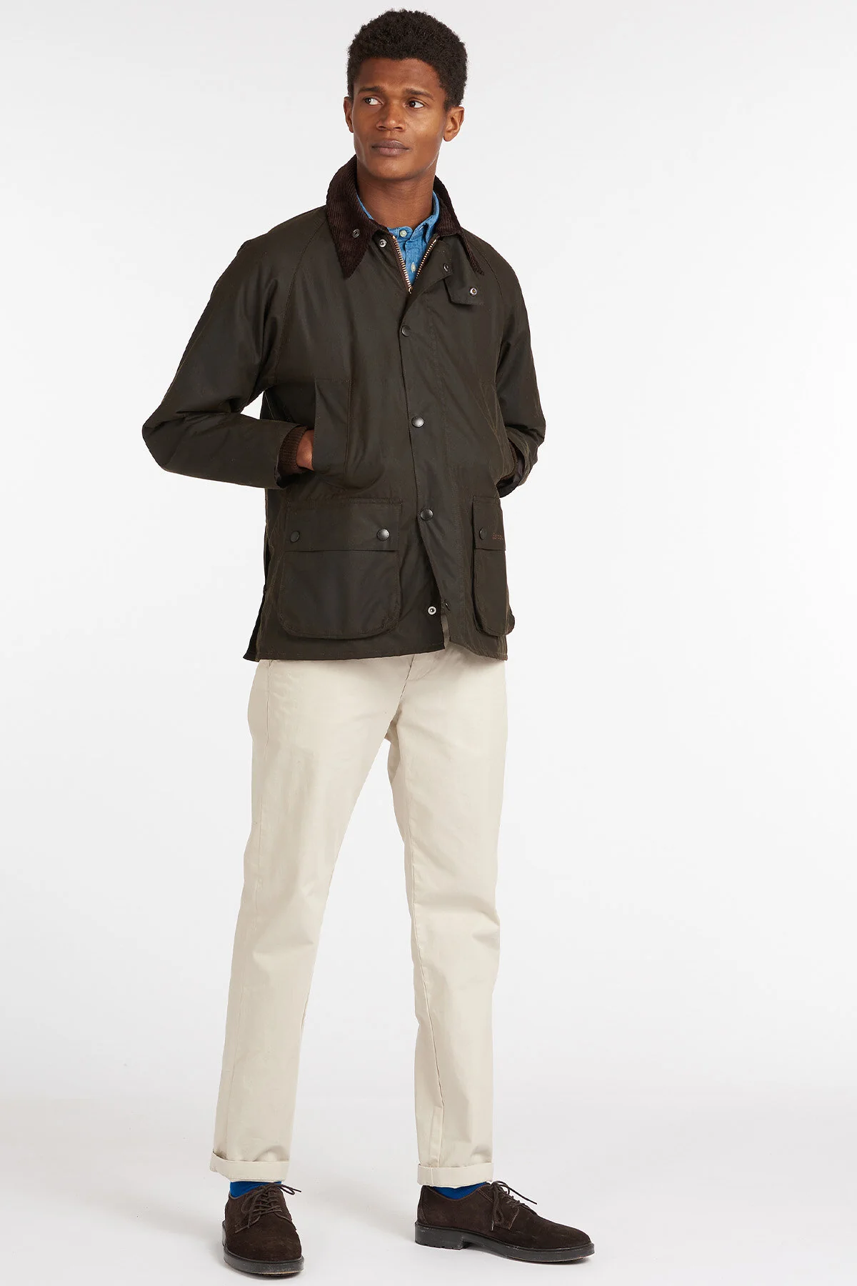 Classic Bedale Wax Jacket - OLIVE