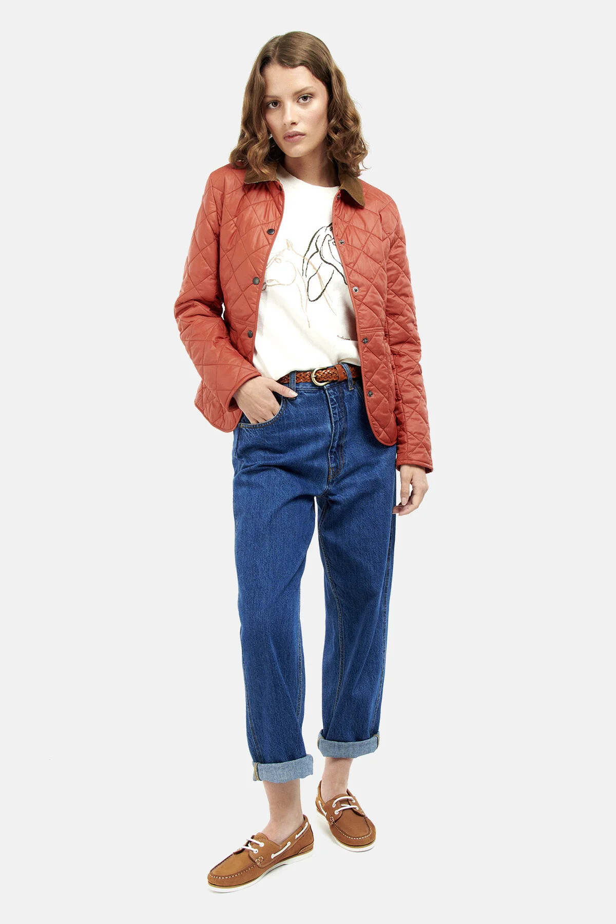 Deveron Quilted Jacket - GERBERA/PALE PINK