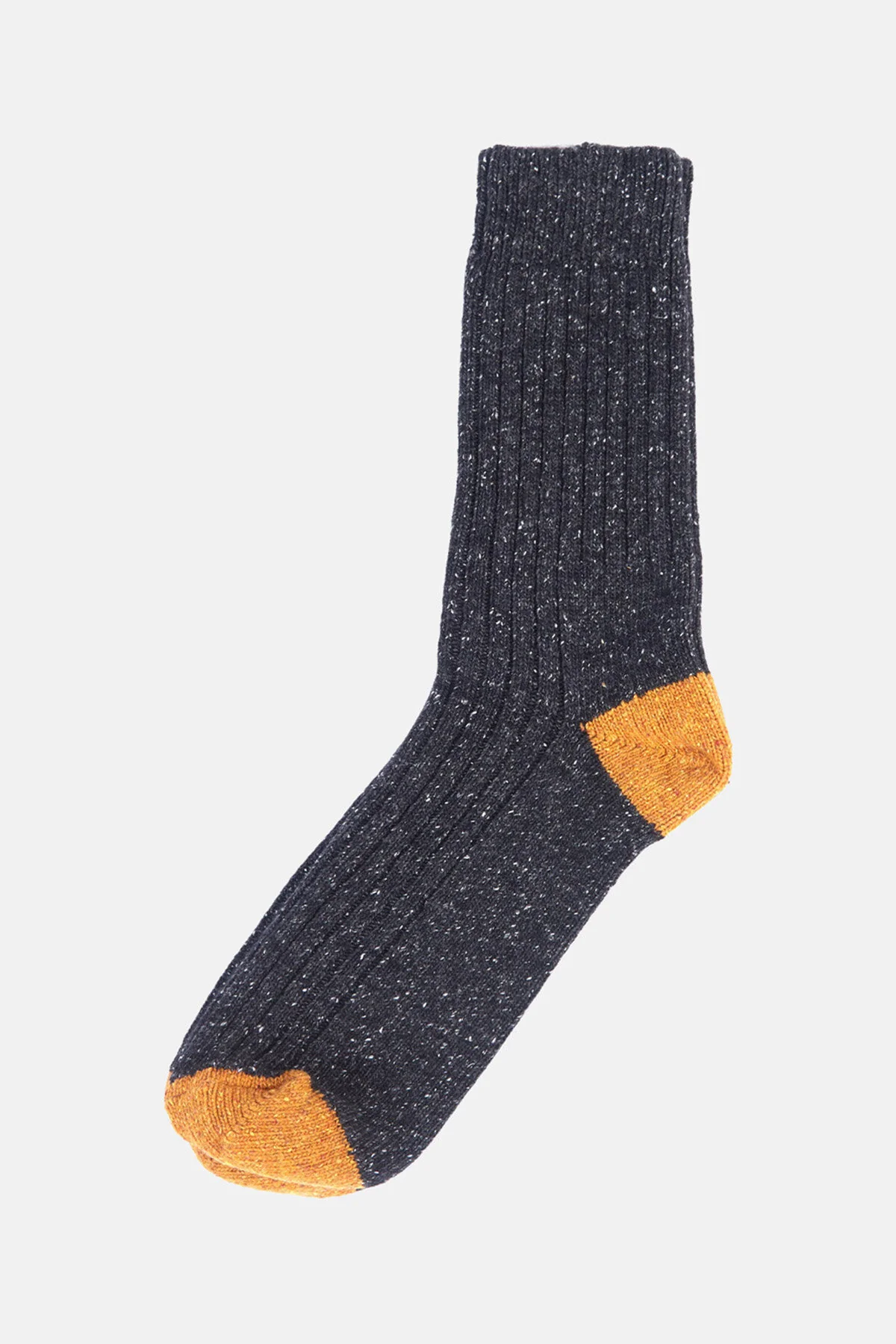 Cotton Socks - CHARCOAL/OCHRE