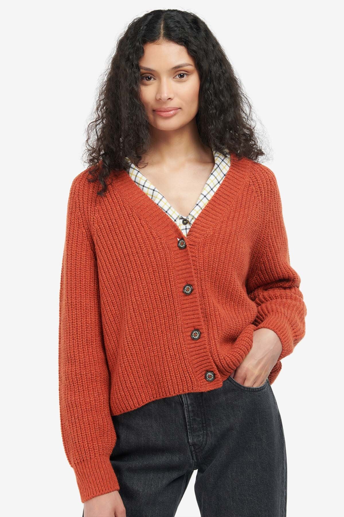 Devon Cardigan - BURNT RUSSET