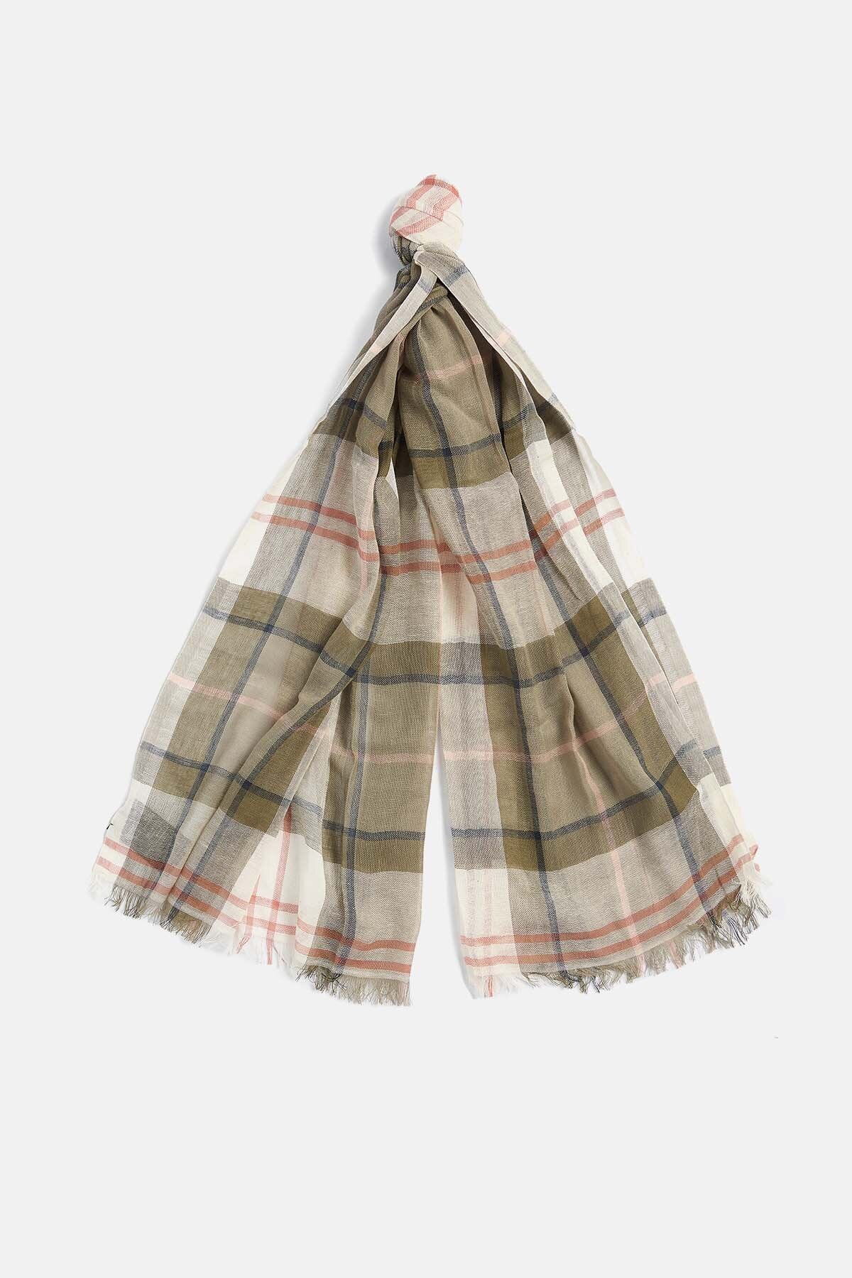 Welton Tartan Scarf - GLENMORE OLIVE TARTA